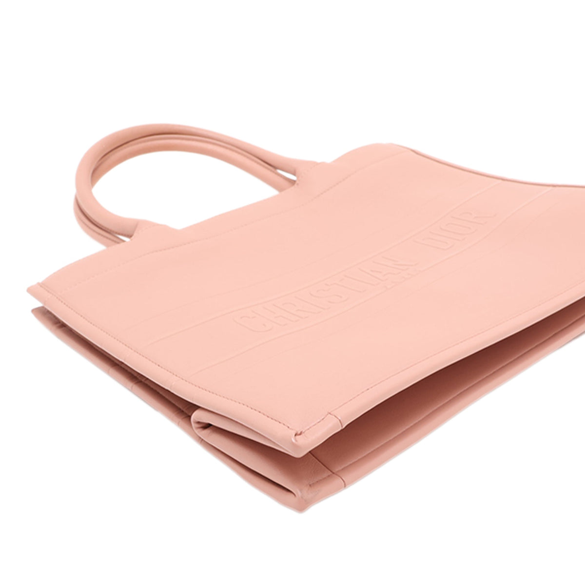 Dior Medium Embossed Book Tote — Pink