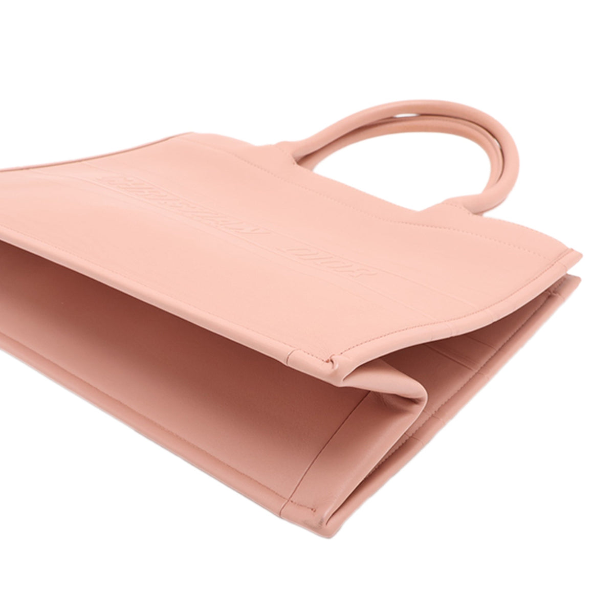 Dior Medium Embossed Book Tote — Pink