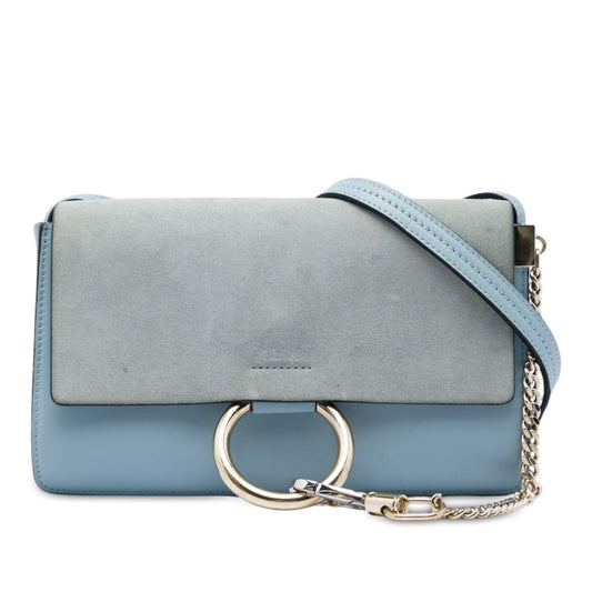 Chloé Small Suede and Calfskin Faye Crossbody