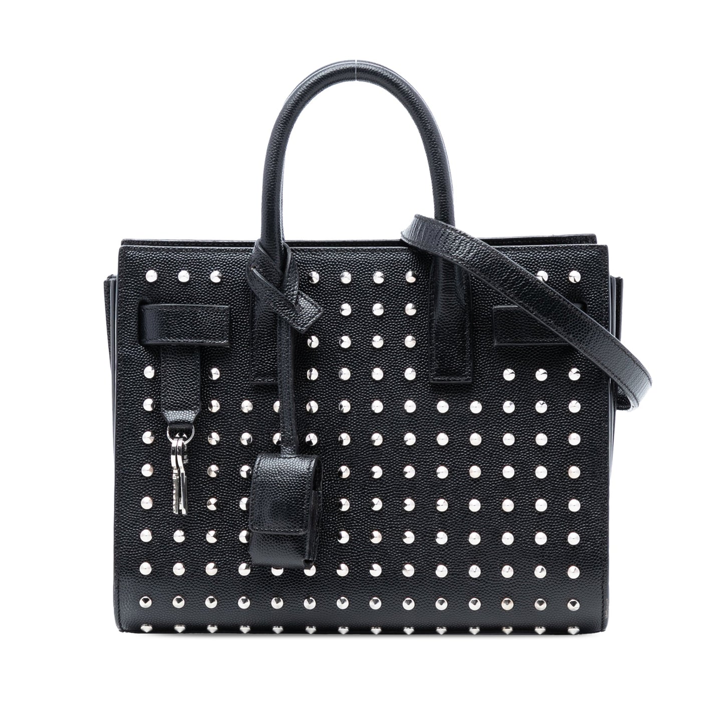 Saint Laurent Nano Grain de Poudre Studded Sac de Jour Satchel