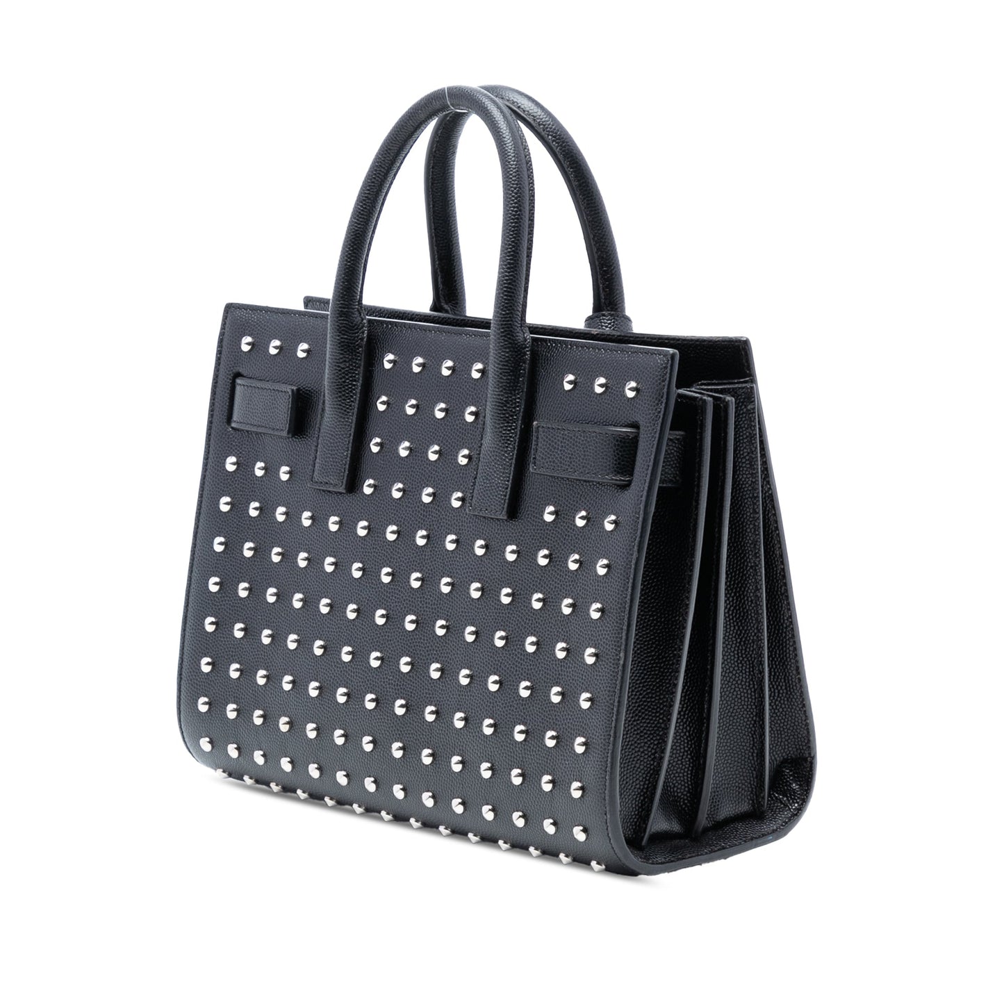 Saint Laurent Nano Grain de Poudre Studded Sac de Jour Satchel