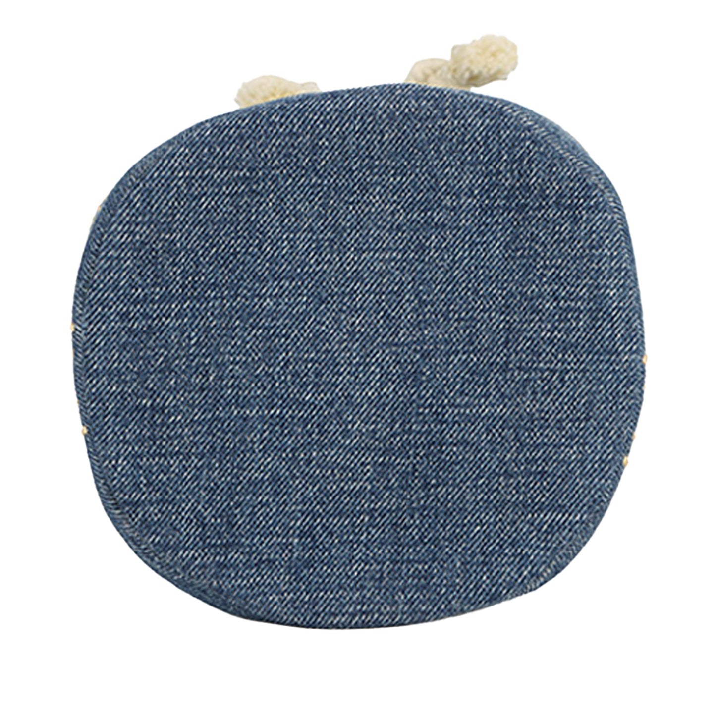 Celine Small Denim Triomphe Drawstring Bucket Bag