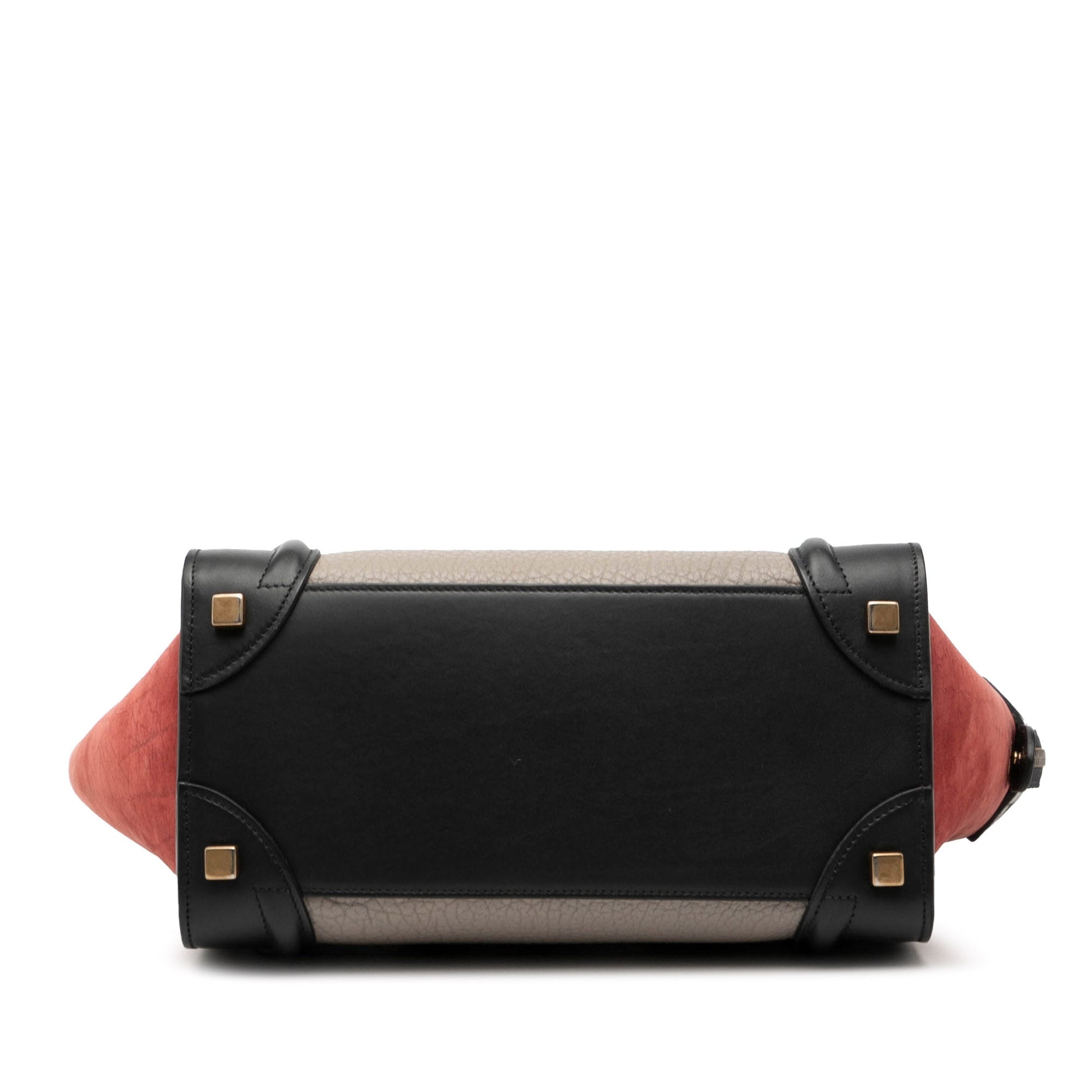 Celine Micro Tricolor Leather Luggage Tote