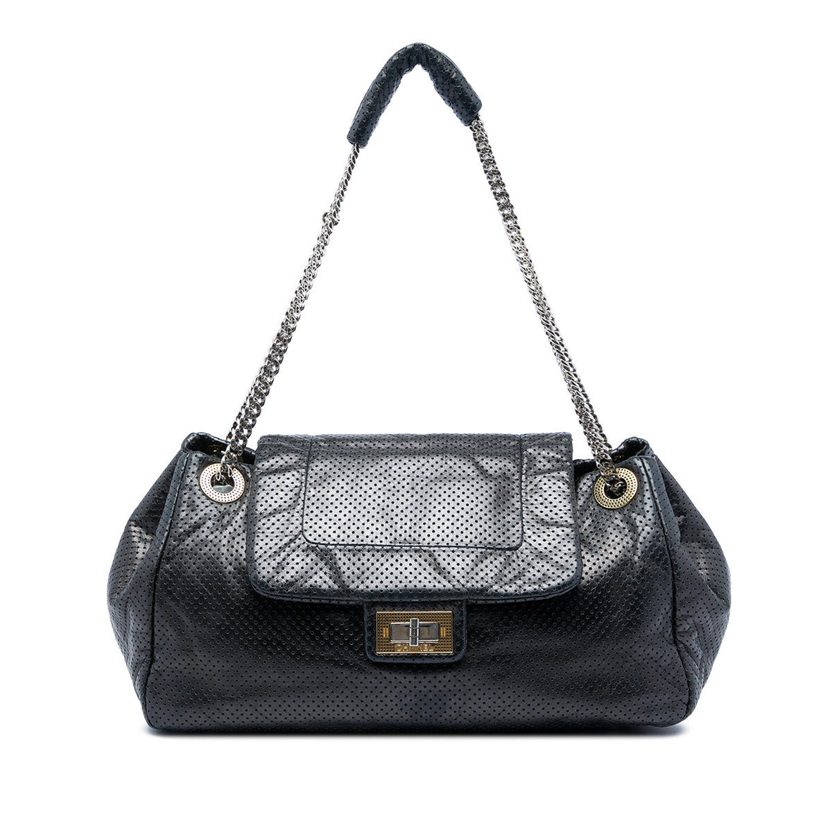 Chanel Perforated Calfskin Reissue 2.55 Drill Accordion Flap