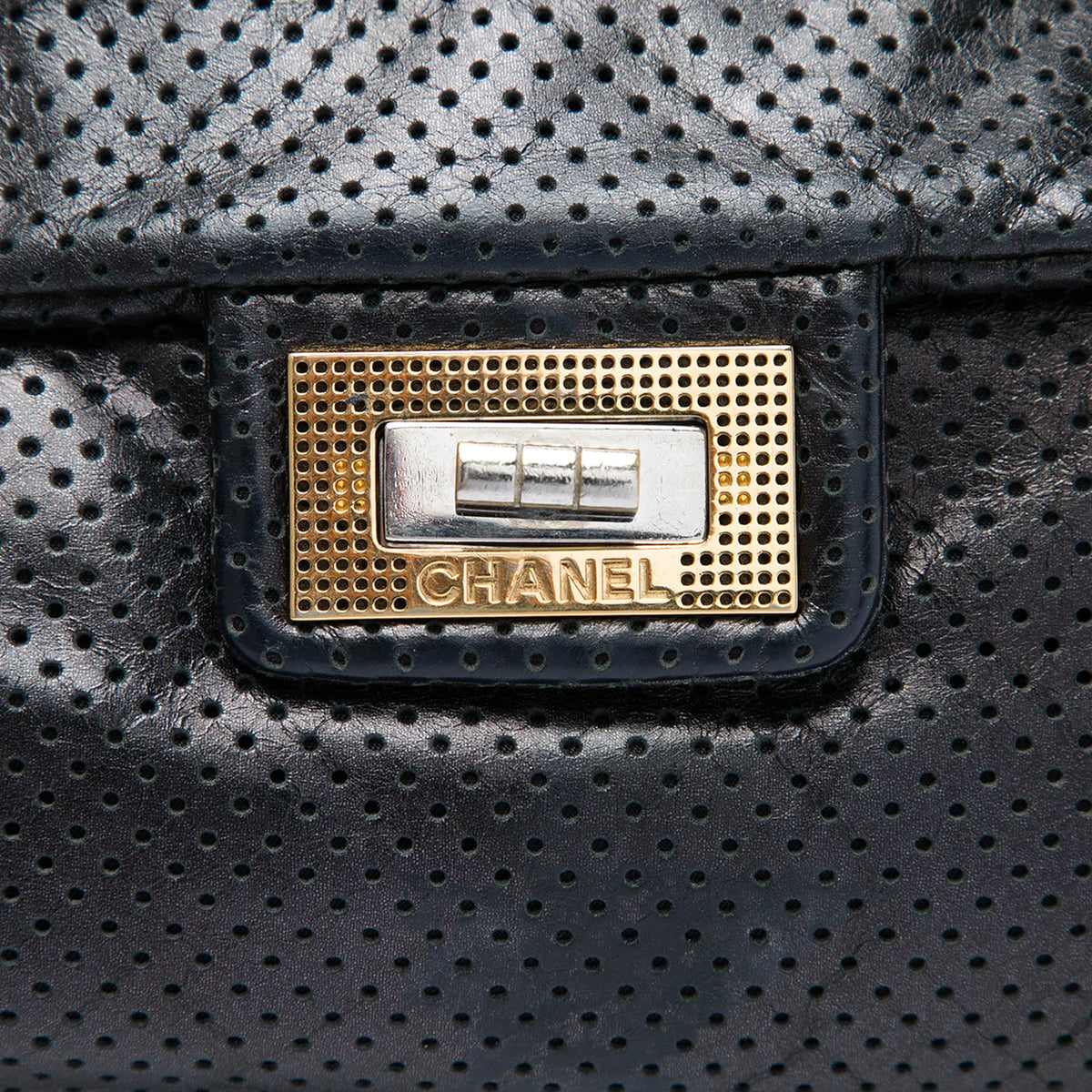 Chanel Perforated Calfskin Reissue 2.55 Drill Accordion Flap