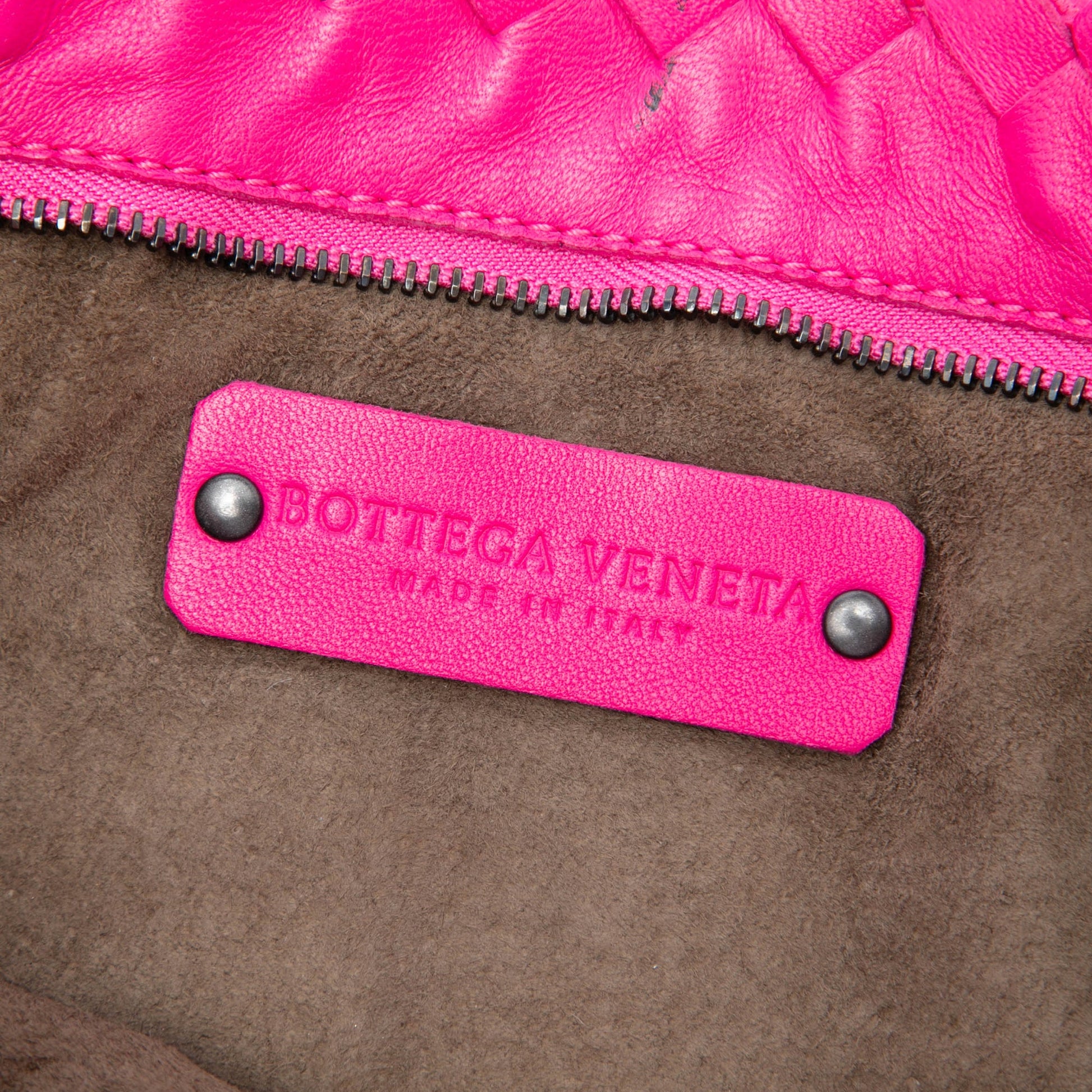 Bottega Veneta Intrecciato Trimmed Bicolor Nappa Clutch