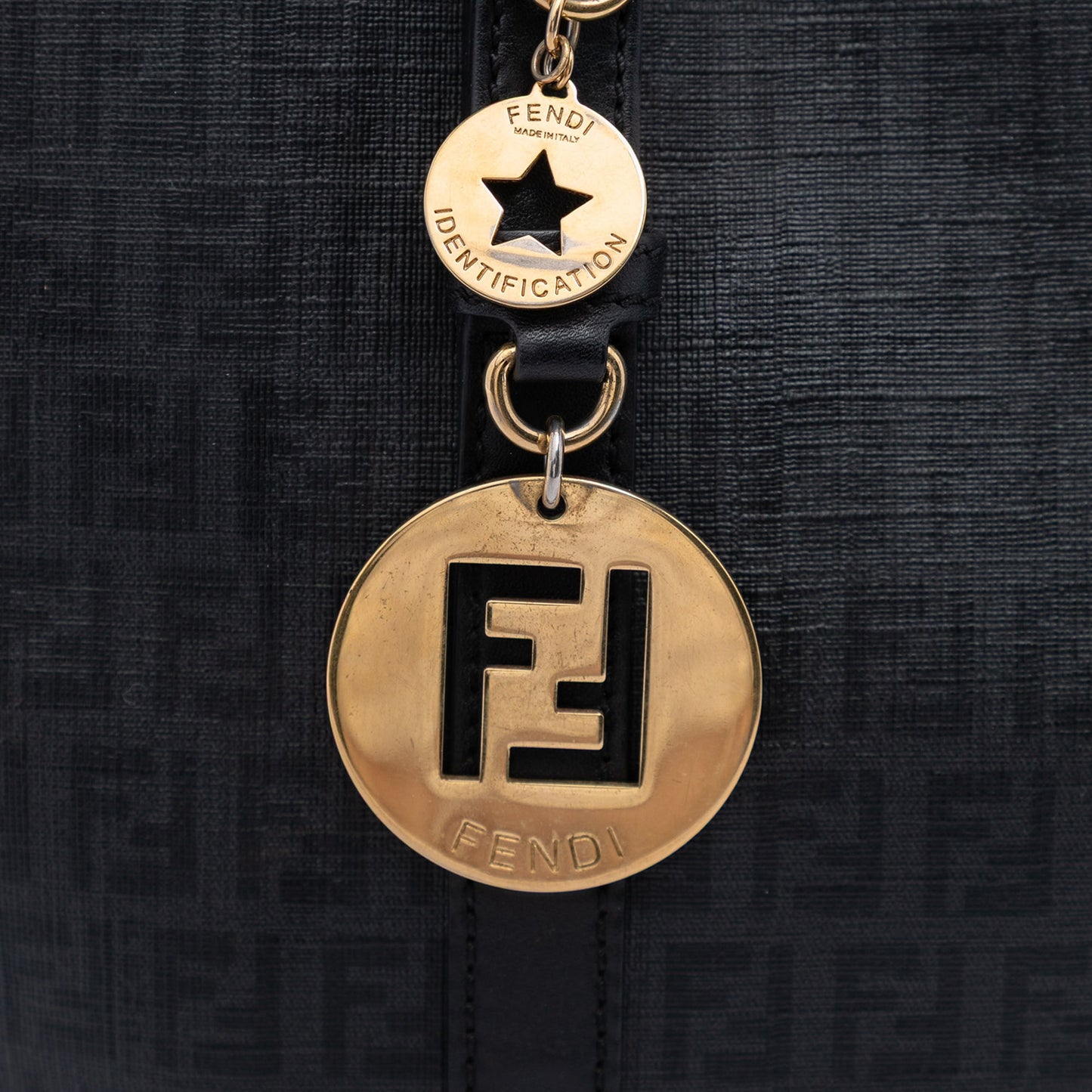 Fendi Zucchino Coated Canvas Superstar Tote