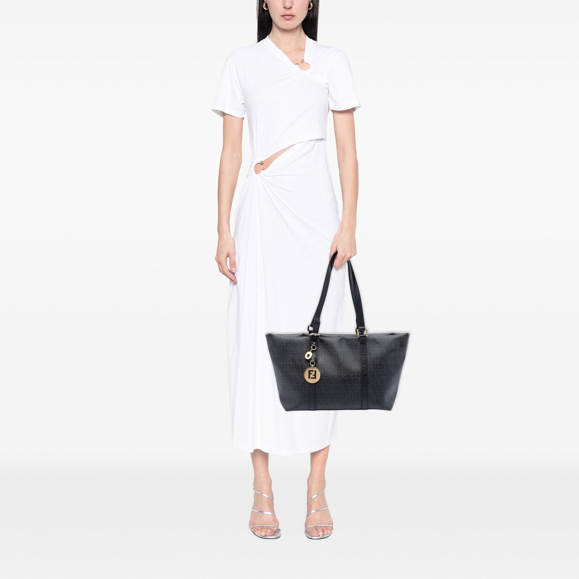 Fendi Zucchino Coated Canvas Superstar Tote