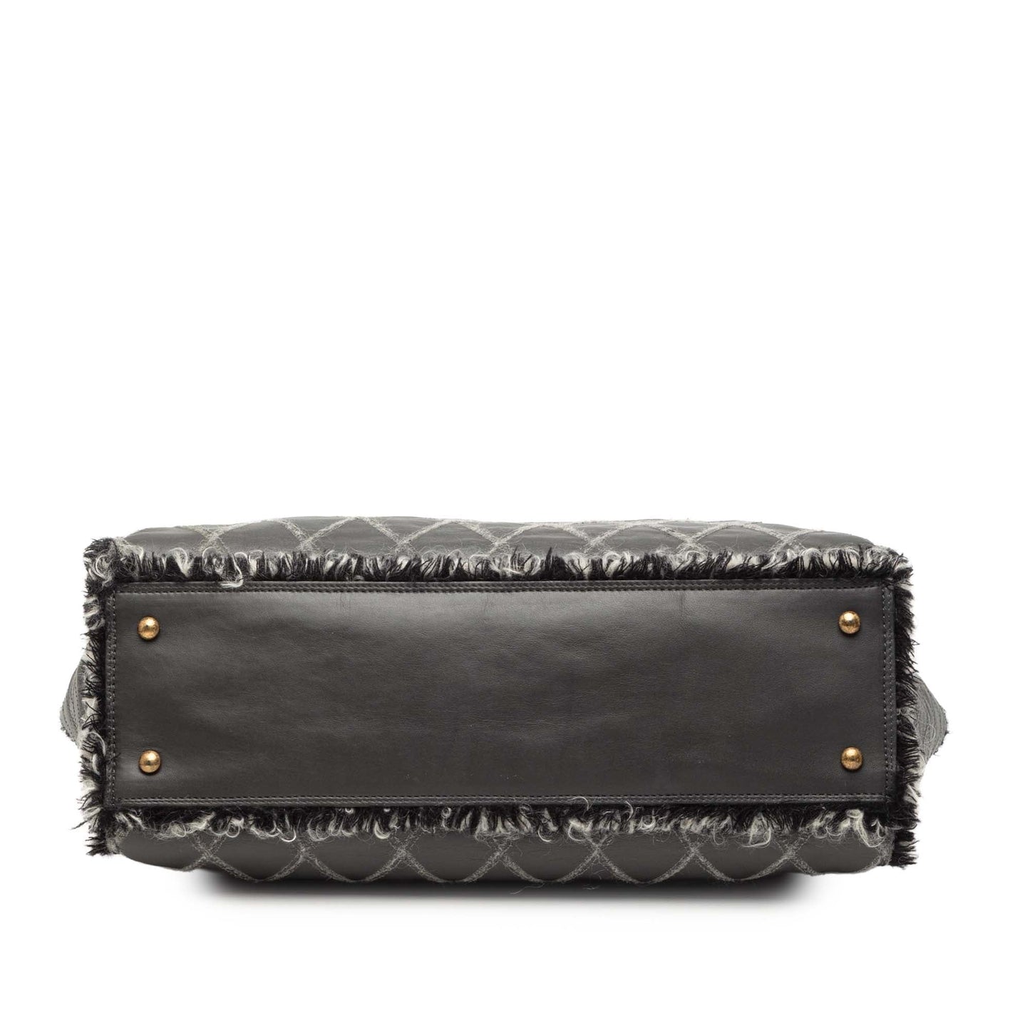Chanel CC Quilted Calfskin Tweedy Shopping Tote