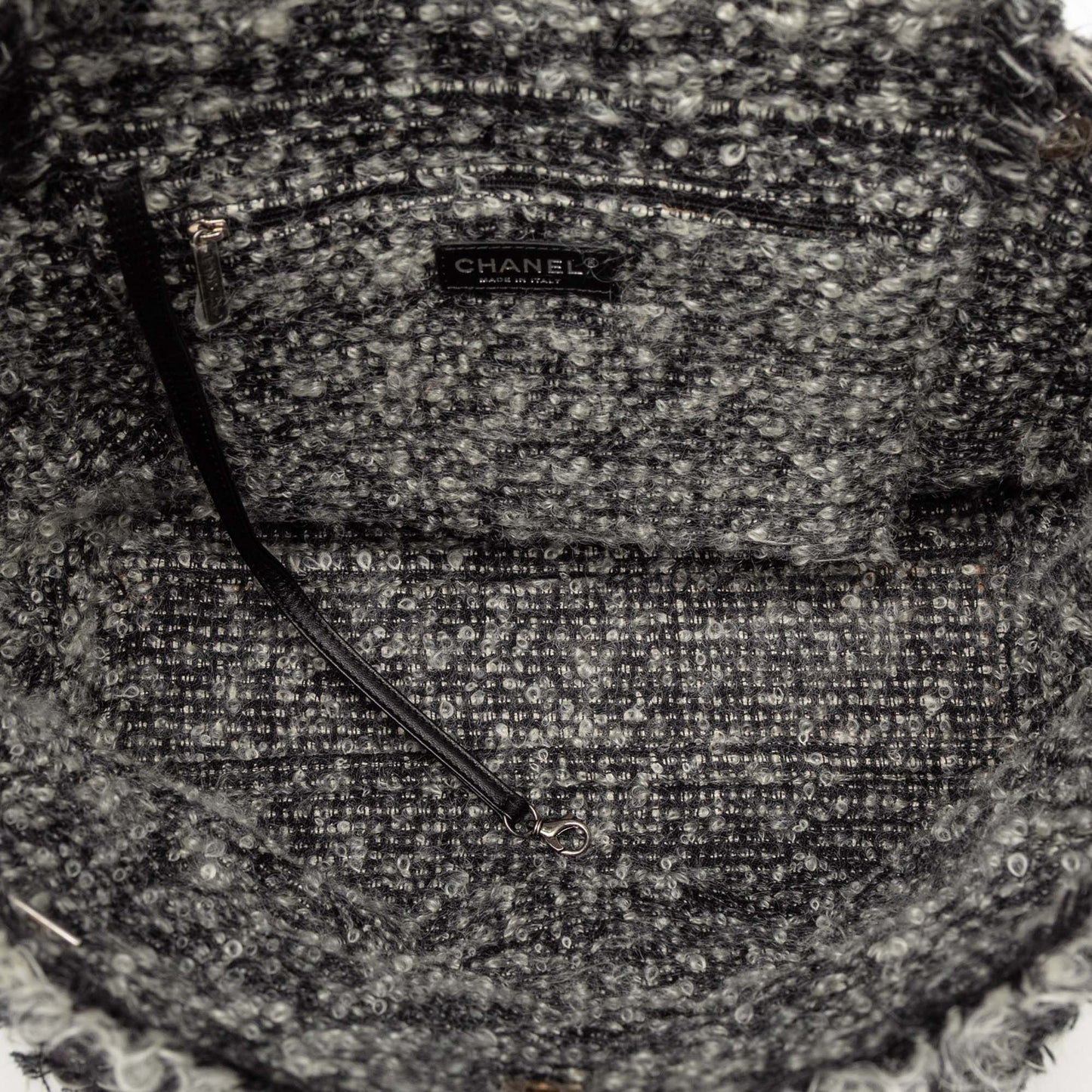 Chanel CC Quilted Calfskin Tweedy Shopping Tote