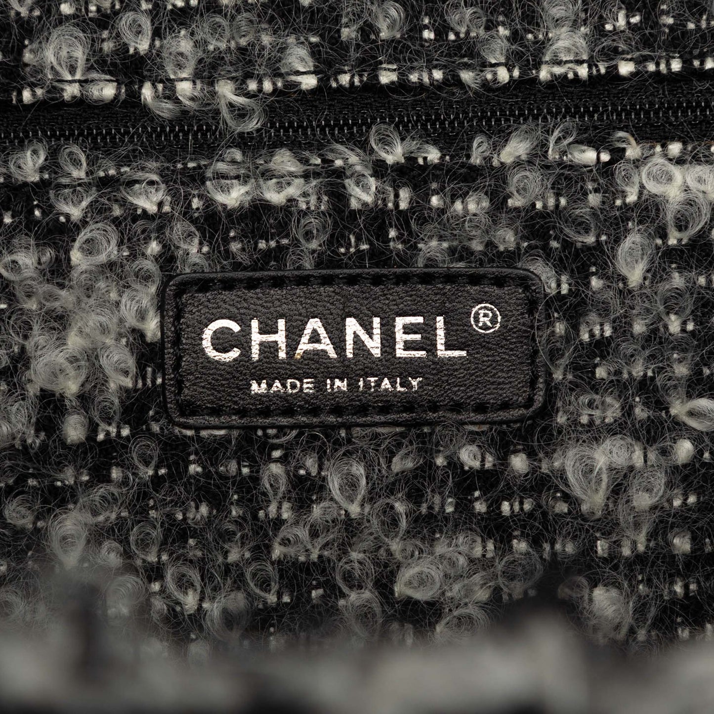 Chanel CC Quilted Calfskin Tweedy Shopping Tote
