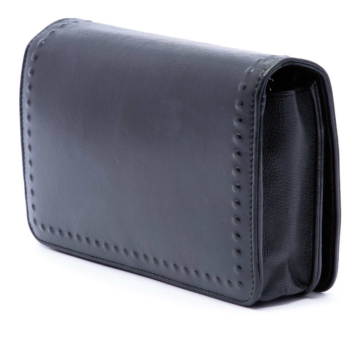 Chanel CC Embossed Lambskin Wallet on Chain