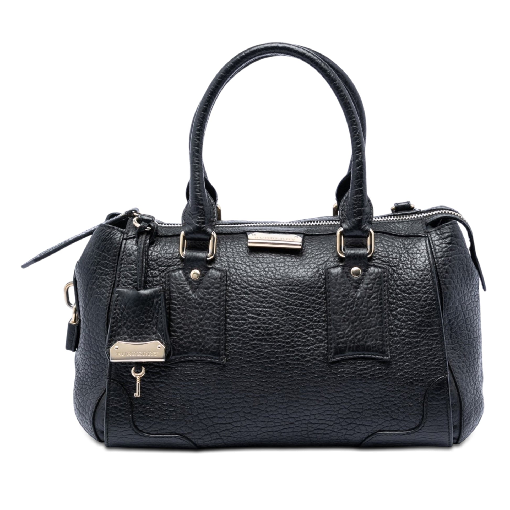 Burberry Small Heritage Grain Leather Gladstone Satchel
