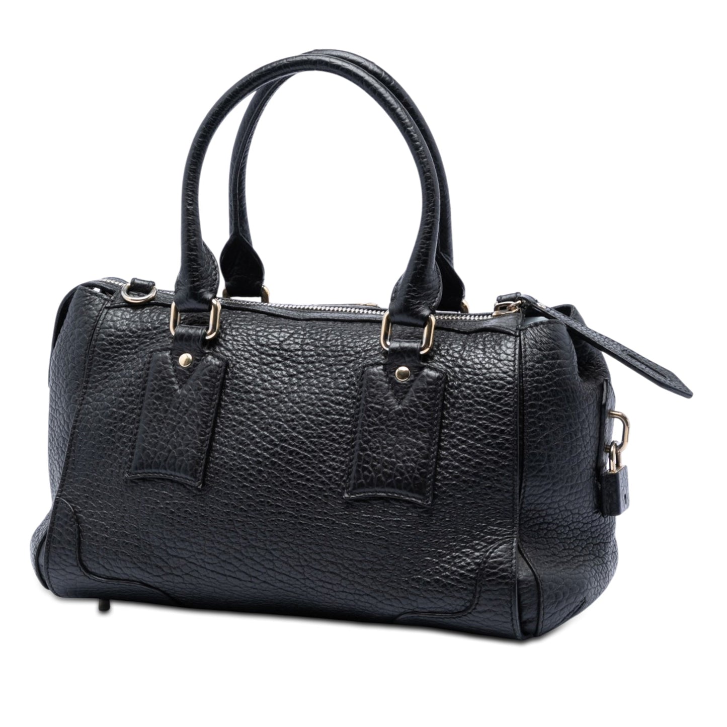 Burberry Small Heritage Grain Leather Gladstone Satchel