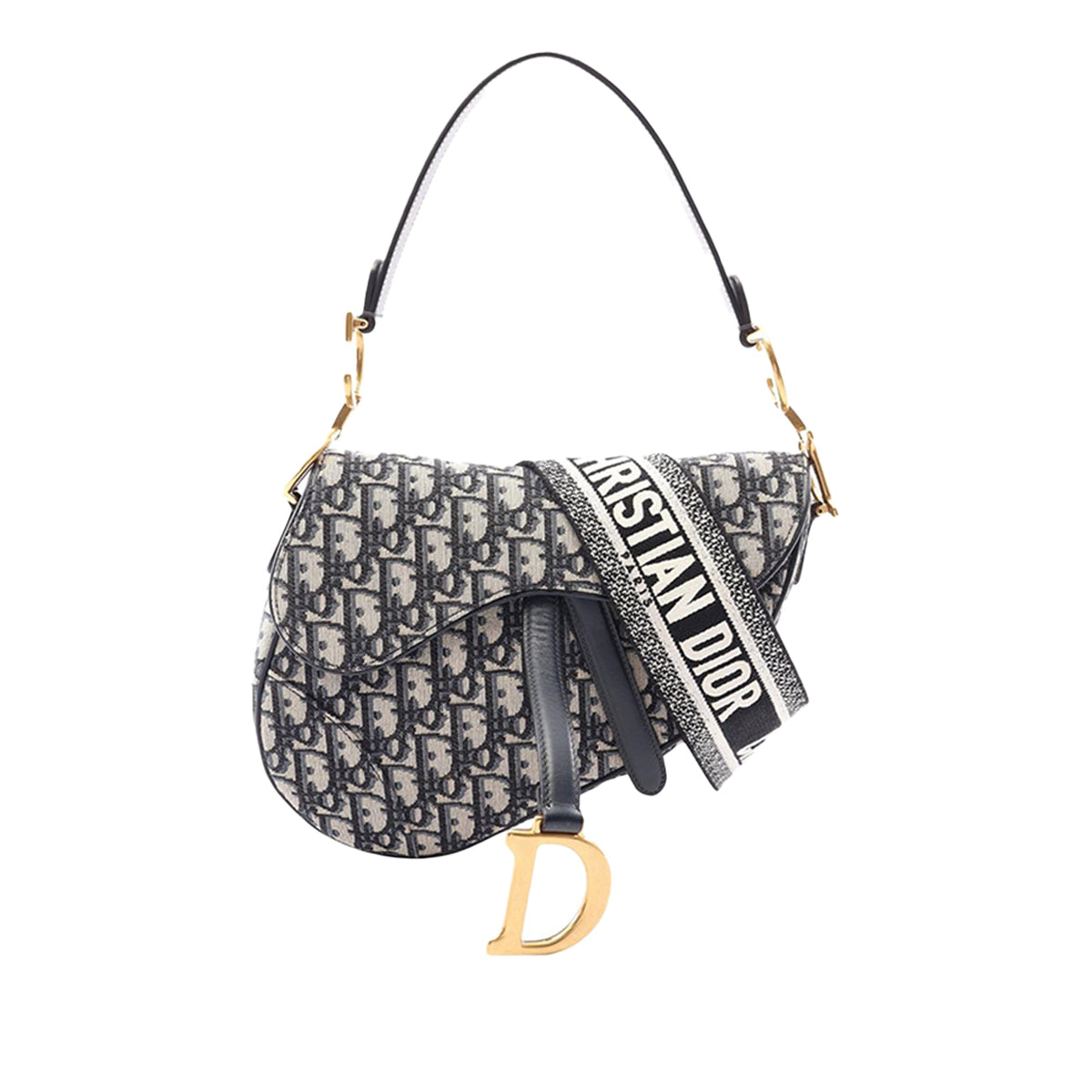 Dior Oblique Canvas Saddle Bag