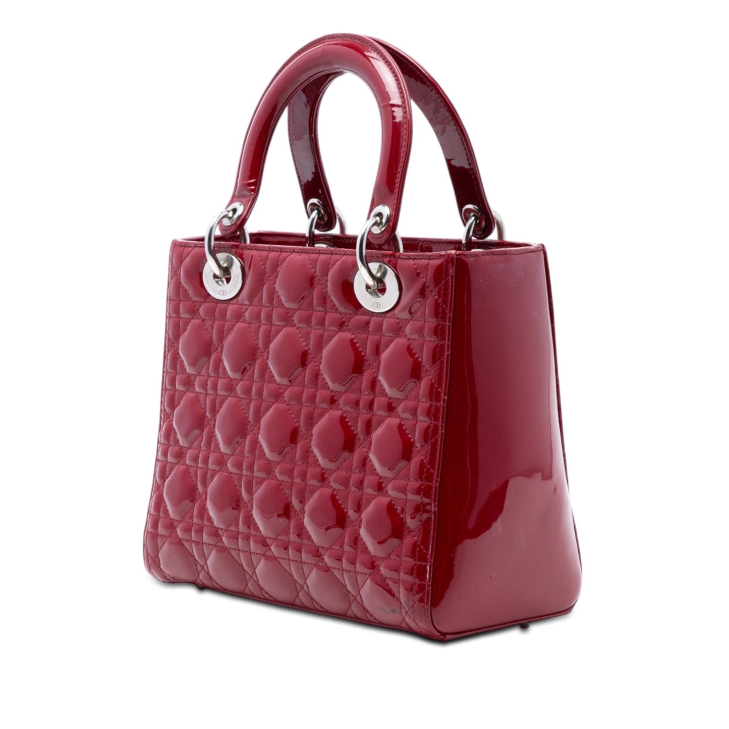 Dior Medium Patent Cannage Lady Dior