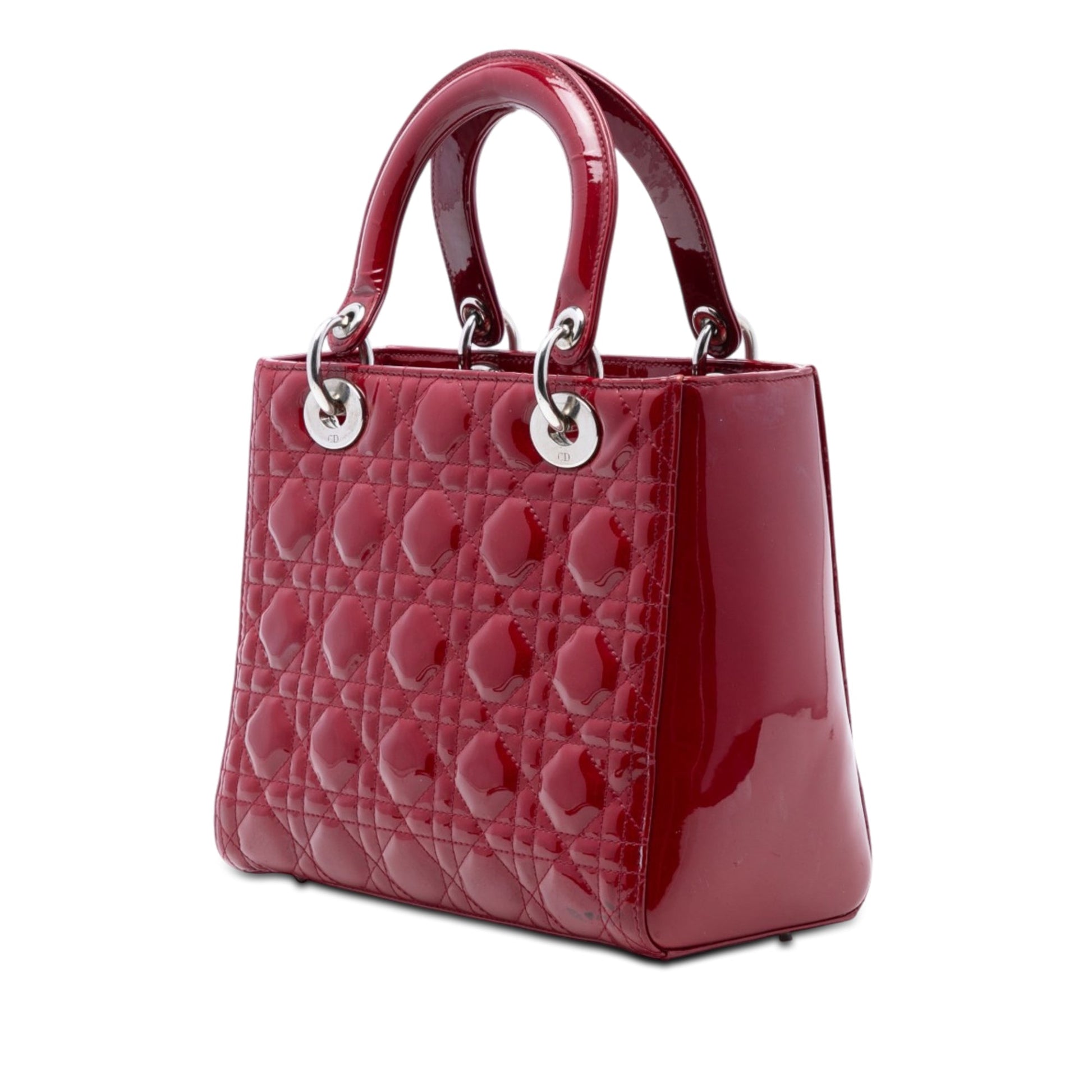 Dior Medium Patent Cannage Lady Dior