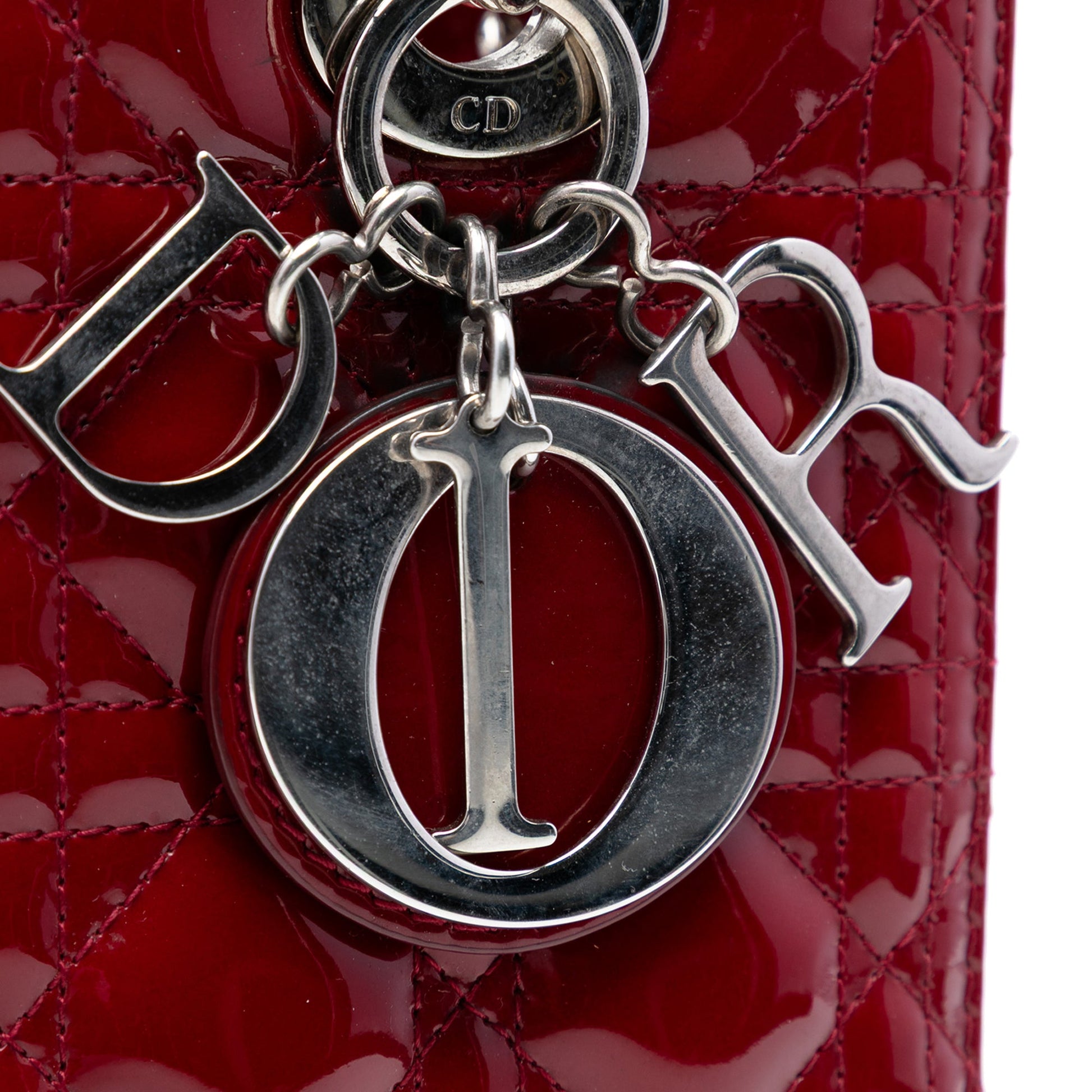 Dior Medium Patent Cannage Lady Dior