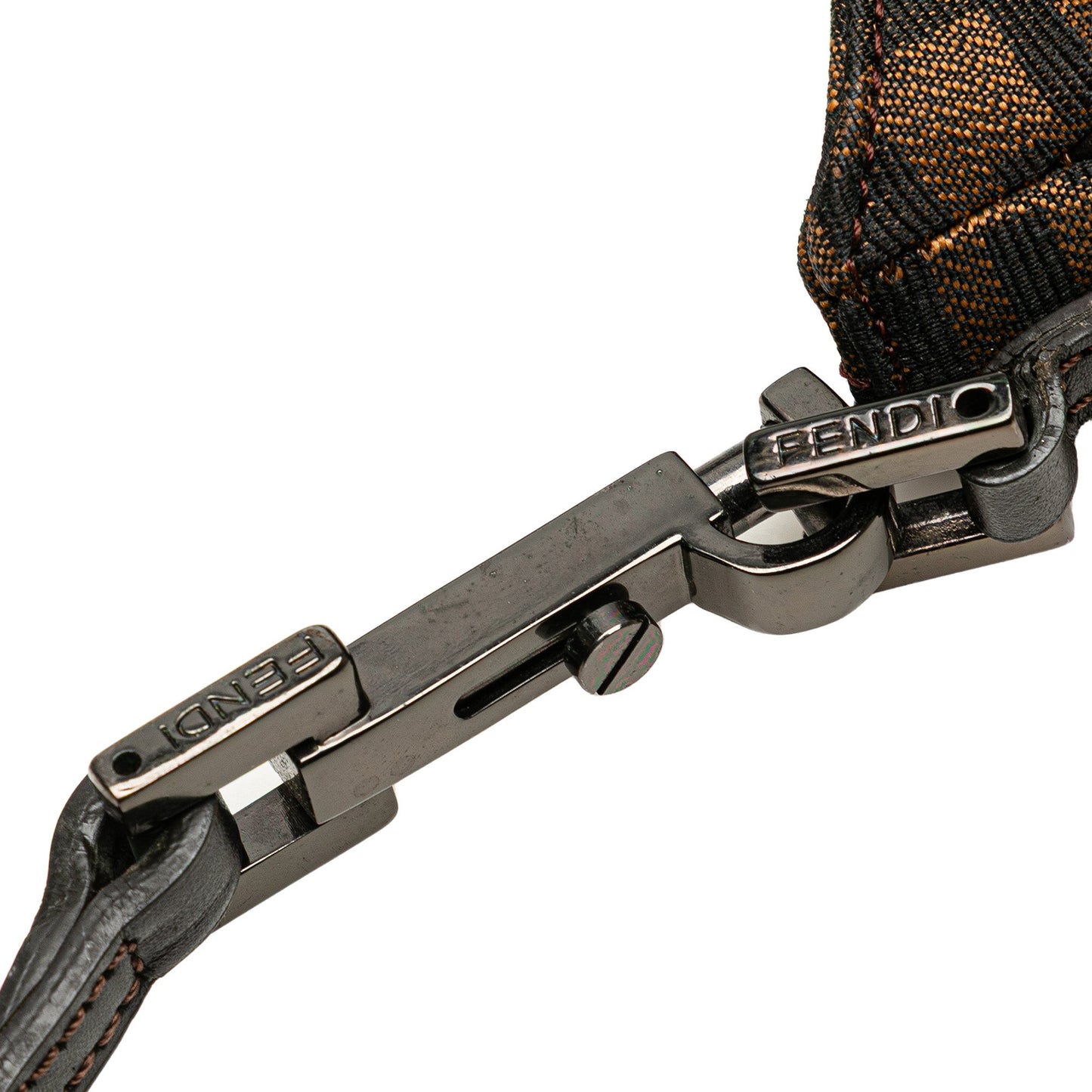 Fendi Zucca Canvas Shoulder Bag