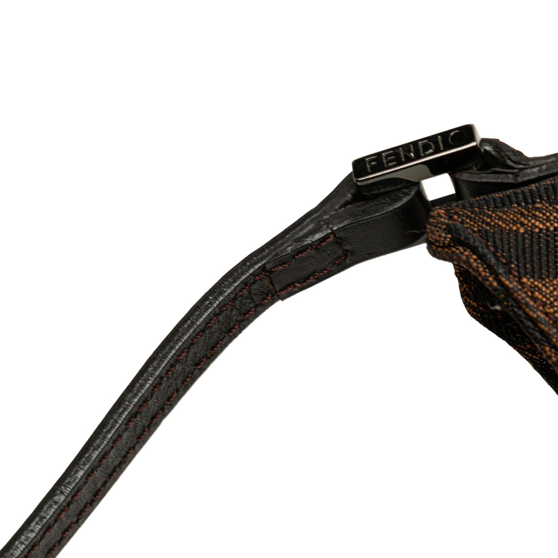 Fendi Zucca Canvas Shoulder Bag