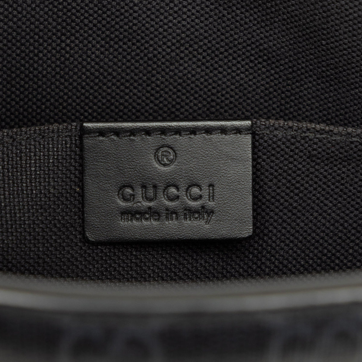 Gucci GG Supreme Web Clutch — Black