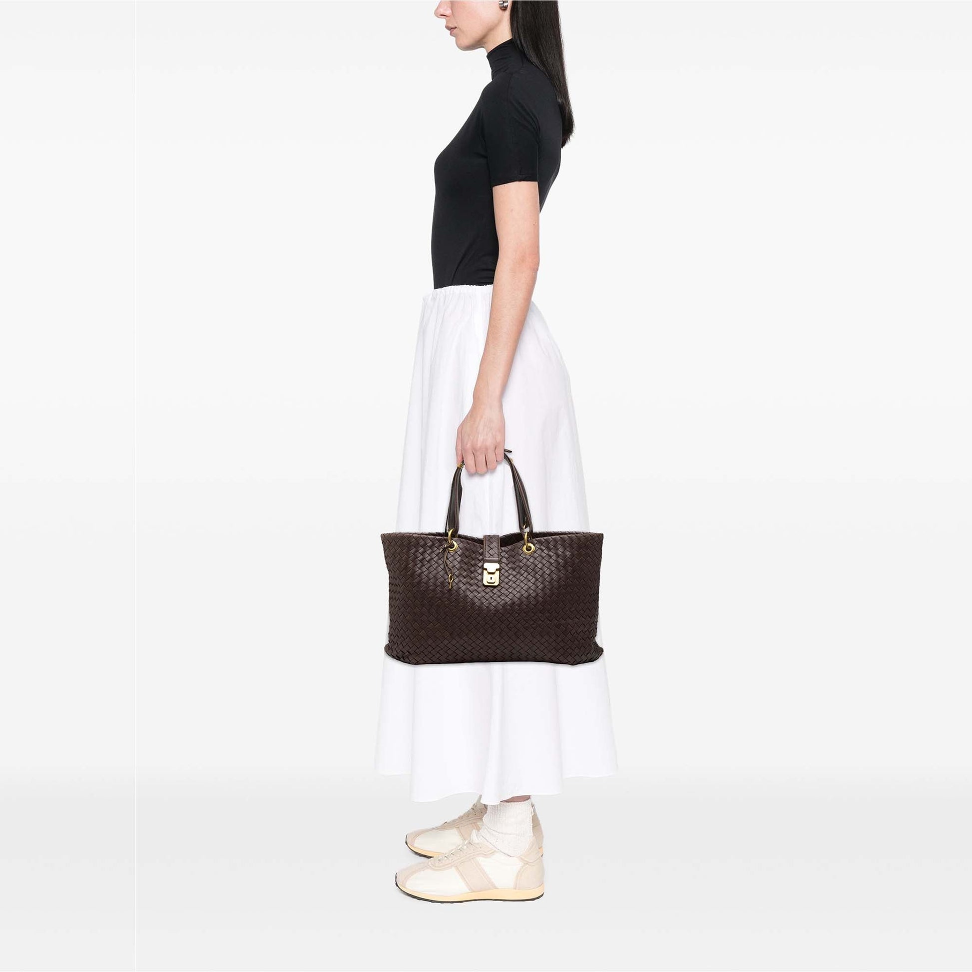 Bottega Veneta Large Nappa Intrecciato Capri Tote