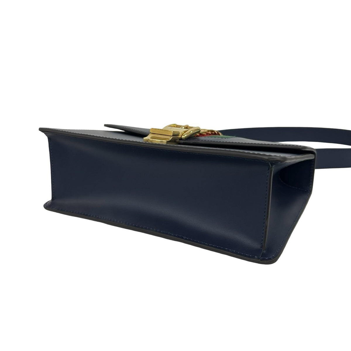 Gucci Small Calfskin Web Sylvie Satchel