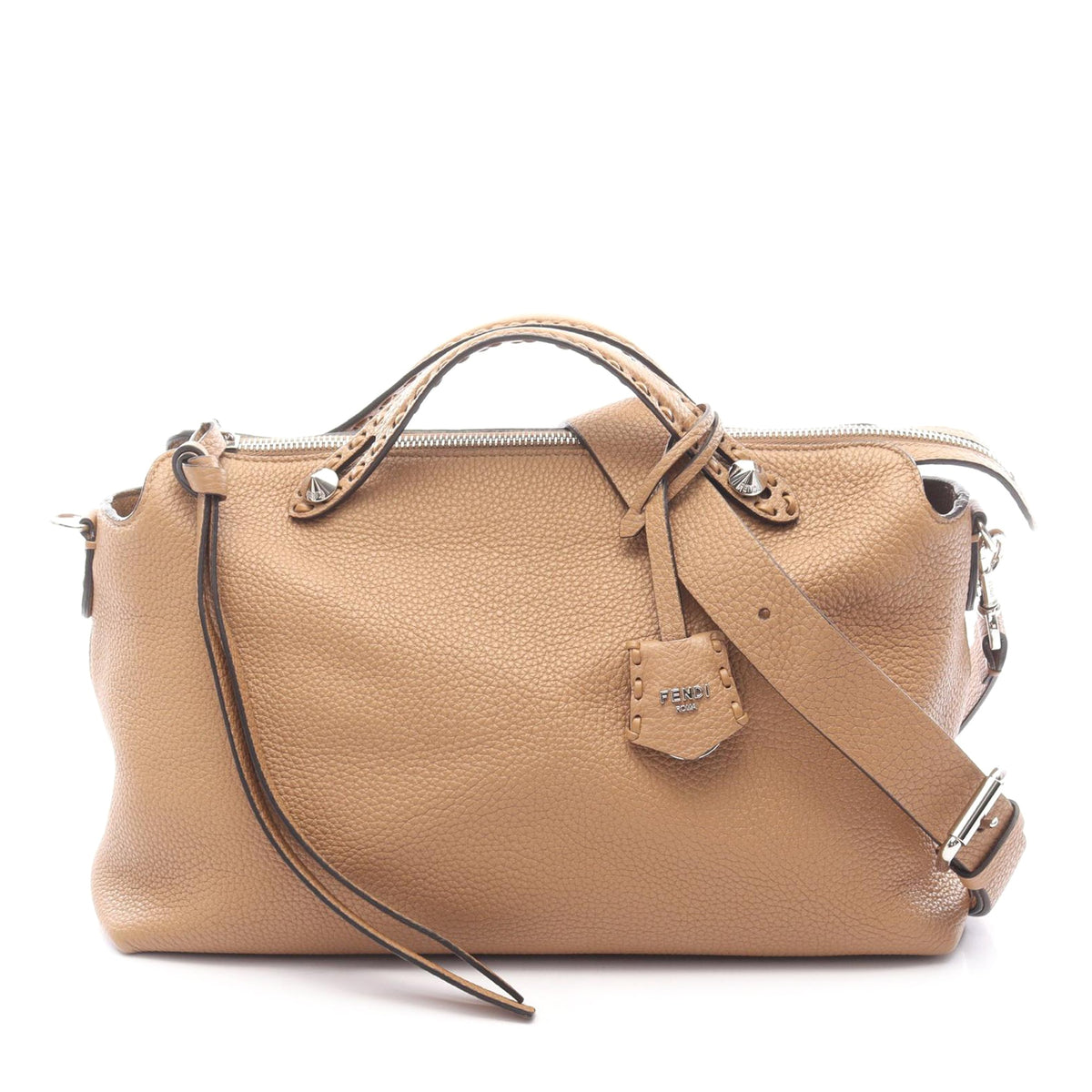 Fendi Large Leather By The Way Satchel — Brown