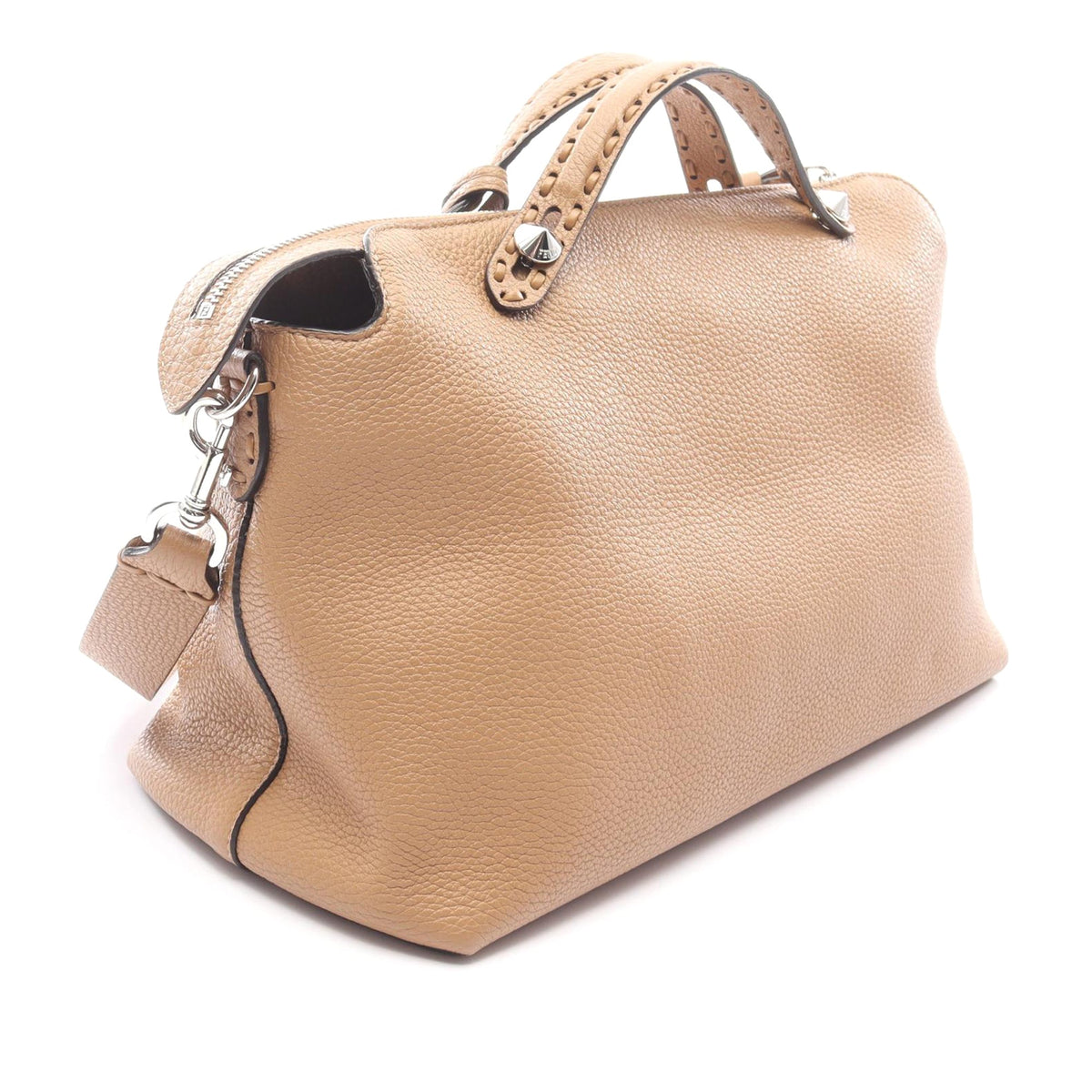 Fendi Large Leather By The Way Satchel — Brown