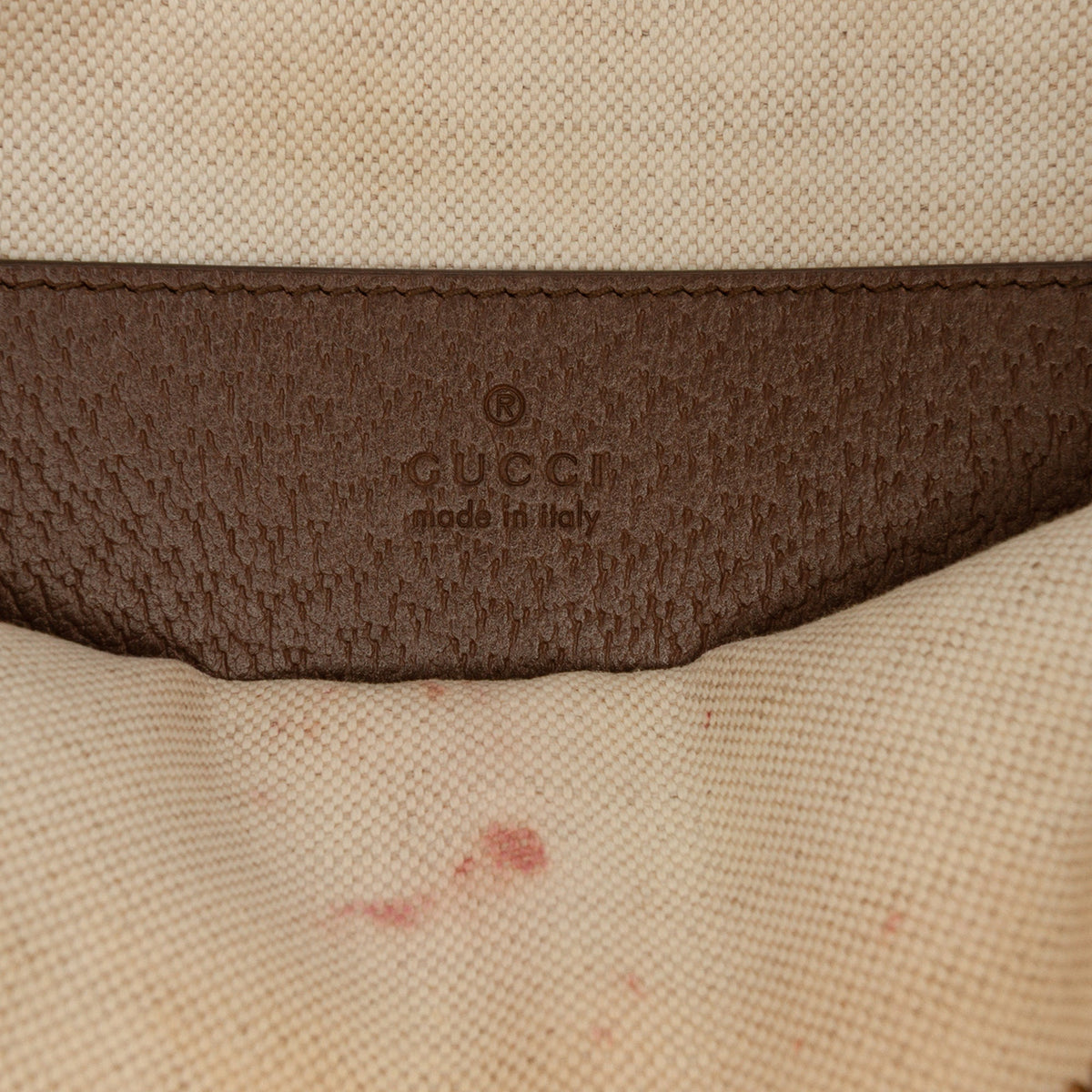 Gucci Jumbo GG Canvas Pouch — Brown