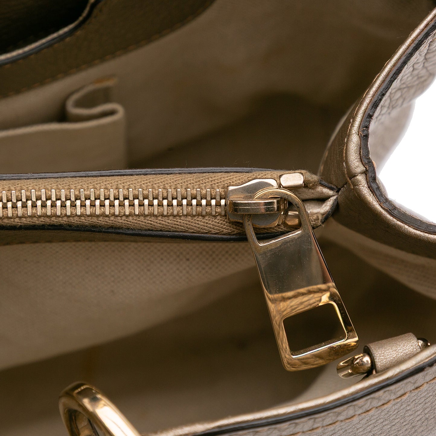 Gucci Medium Calfskin Bamboo Shopper Satchel