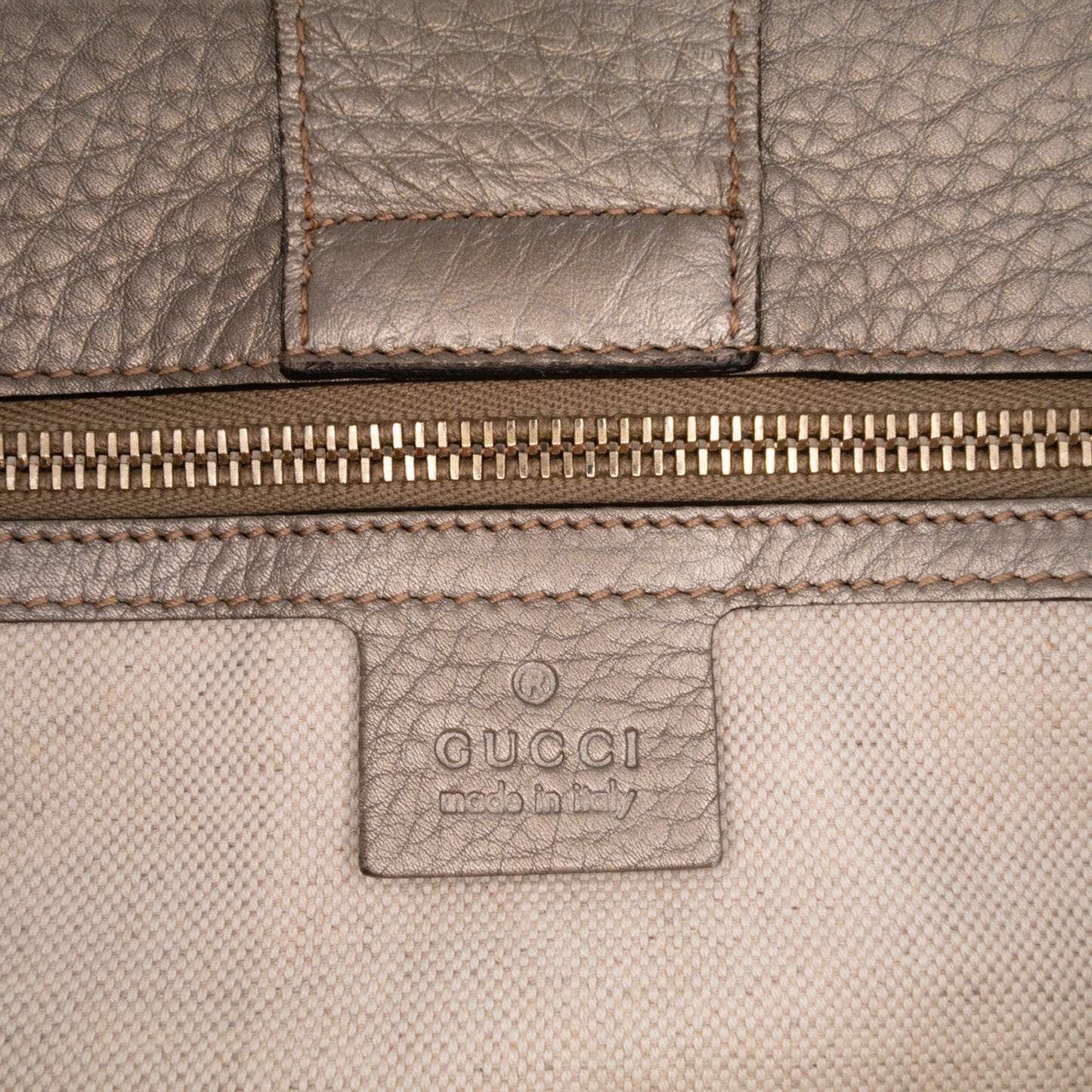 Gucci Medium Calfskin Bamboo Shopper Satchel