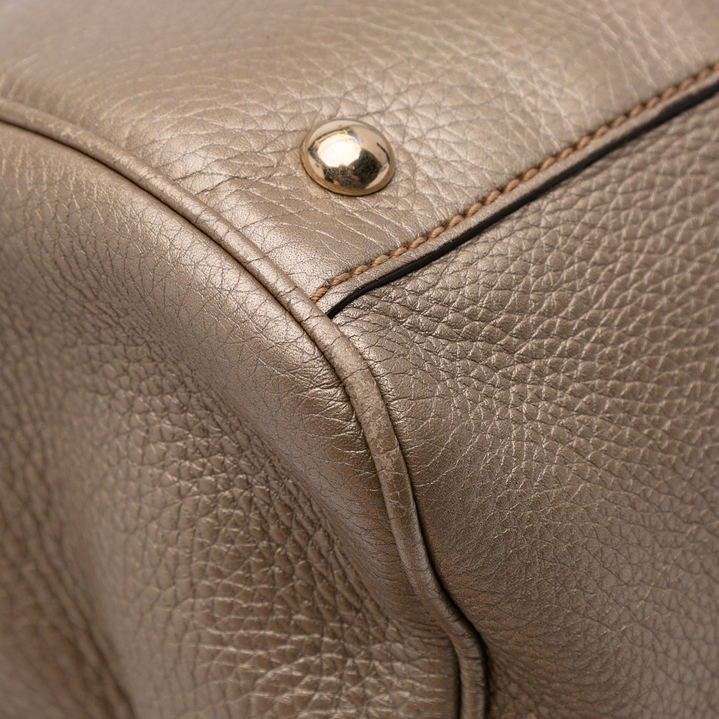 Gucci Medium Calfskin Bamboo Shopper Satchel