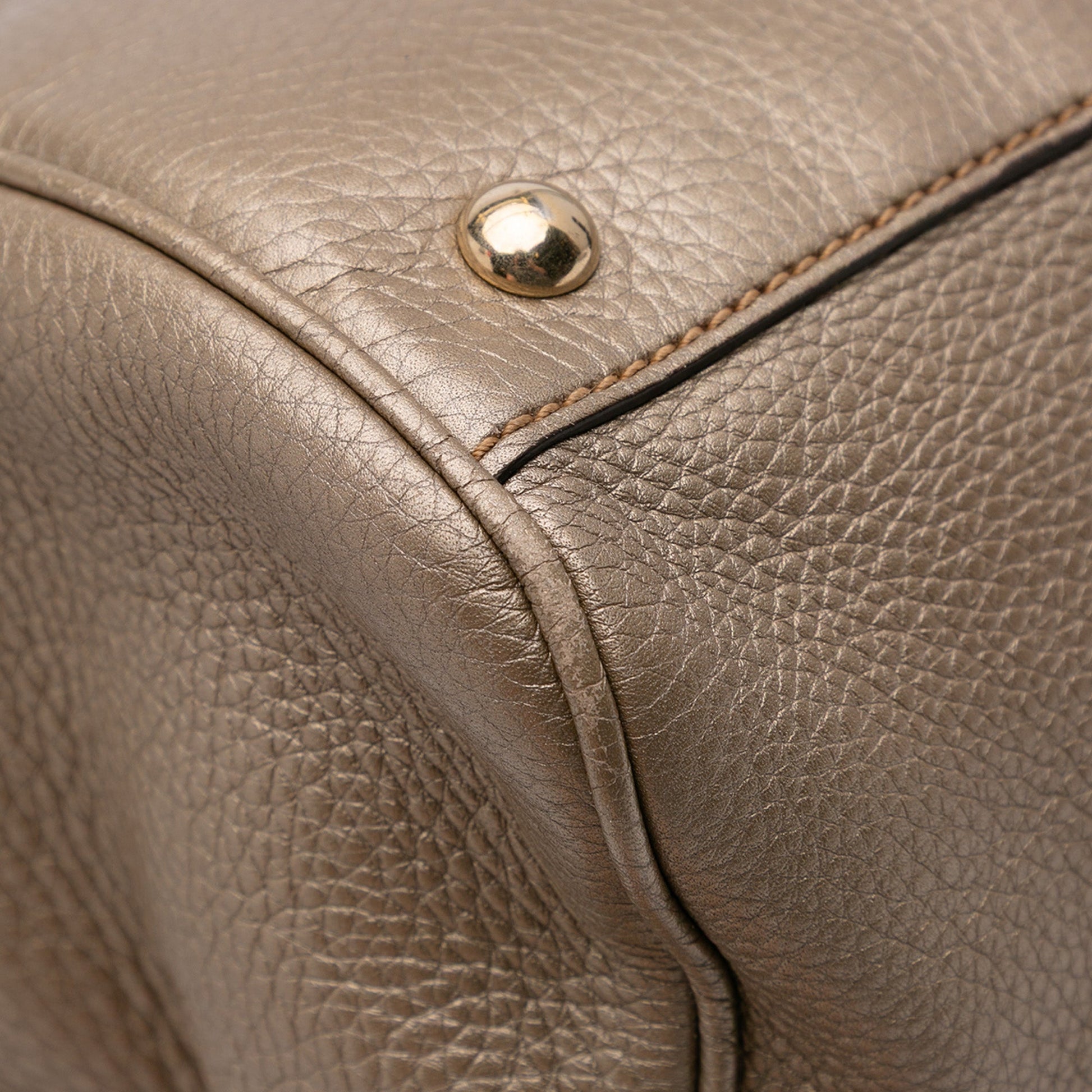 Gucci Medium Calfskin Bamboo Shopper Satchel