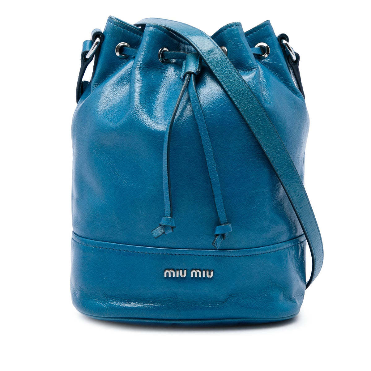 Miu Miu Leather Bucket Bag