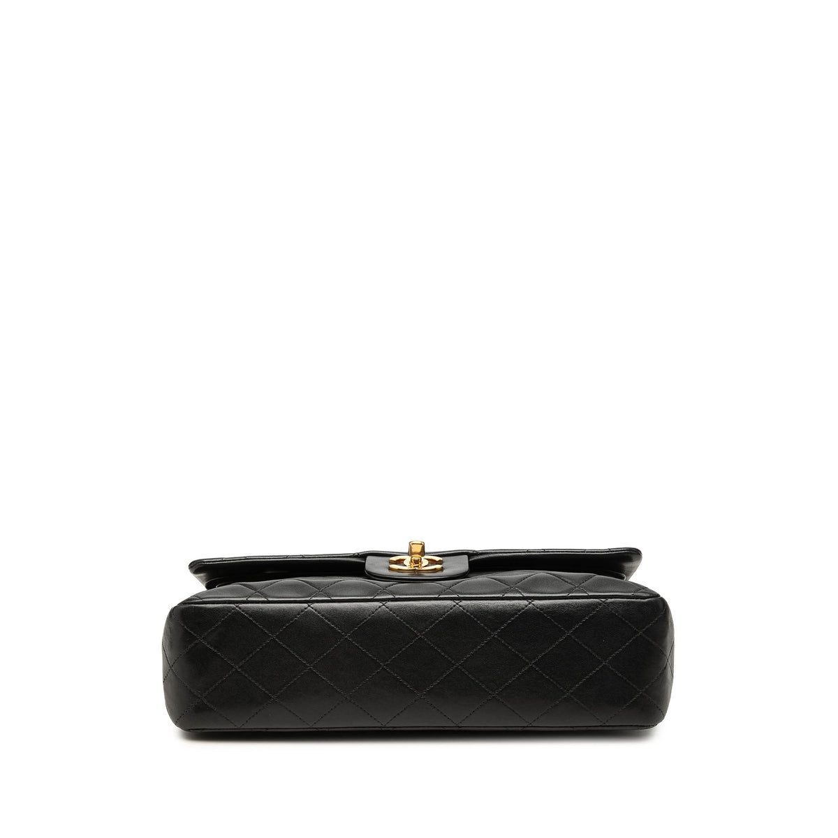 Chanel Medium Classic Lambskin Double Flap — Black
