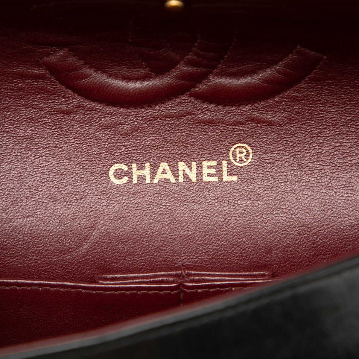 Chanel Medium Classic Lambskin Double Flap — Black