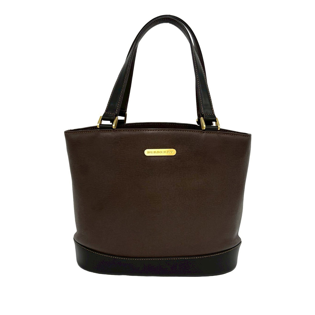 Burberry Leather Bucket Bag