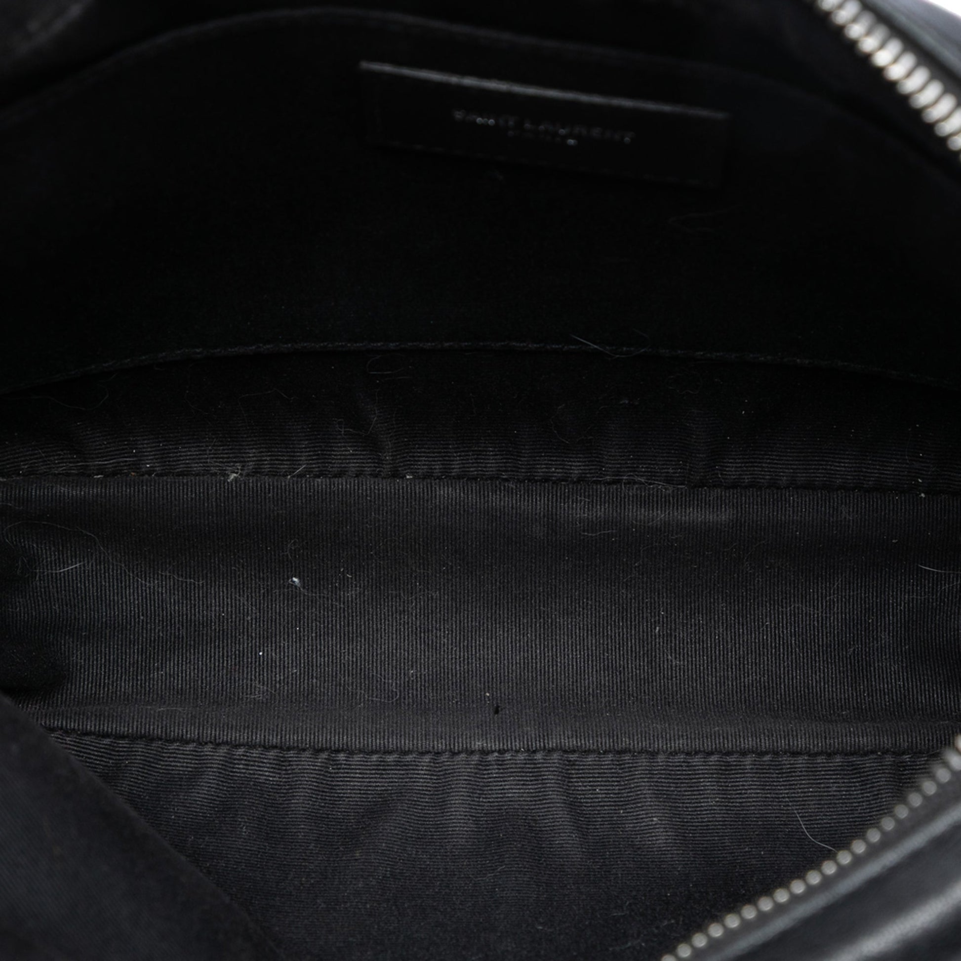 Saint Laurent Small Lambskin Monogram Lou Camera Bag