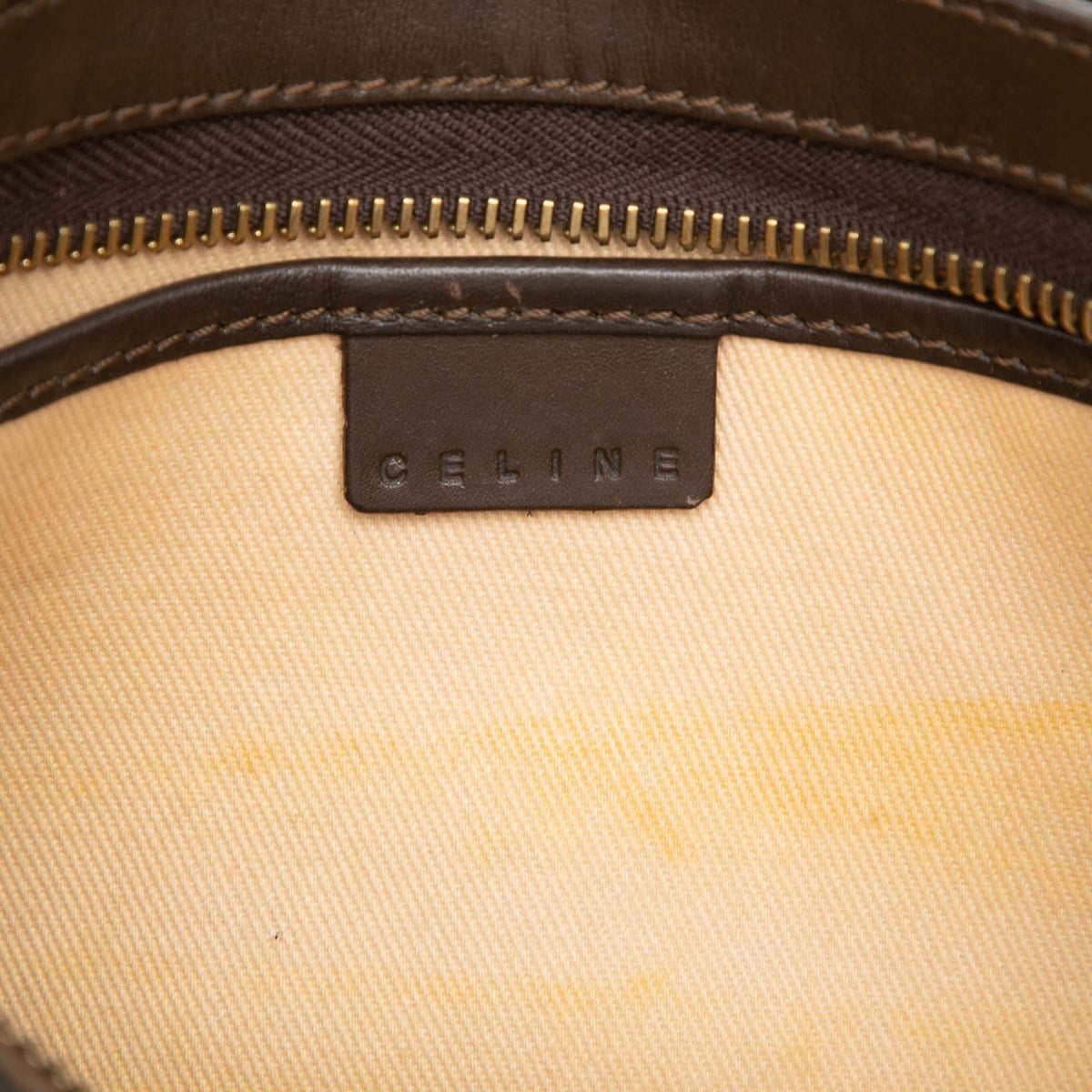 Celine C Macadam Canvas Shoulder Bag