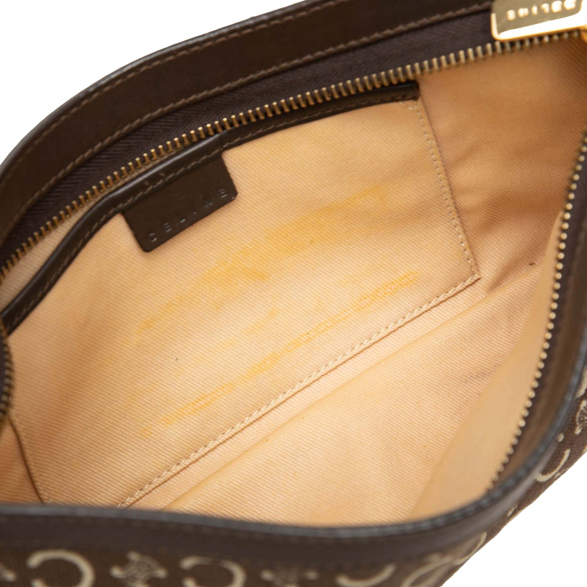 Celine C Macadam Canvas Shoulder Bag