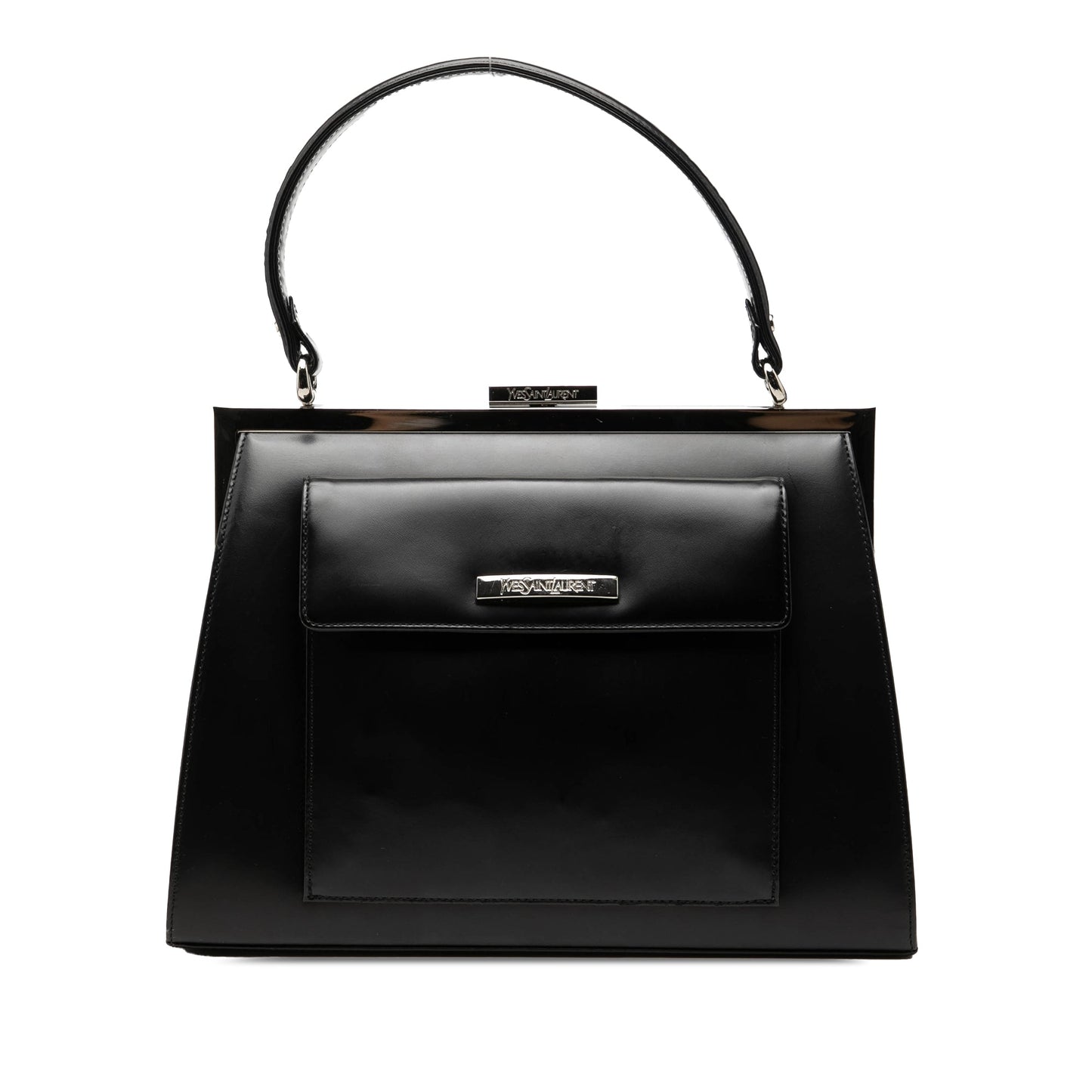 Saint Laurent Leather Top Handle Frame Bag