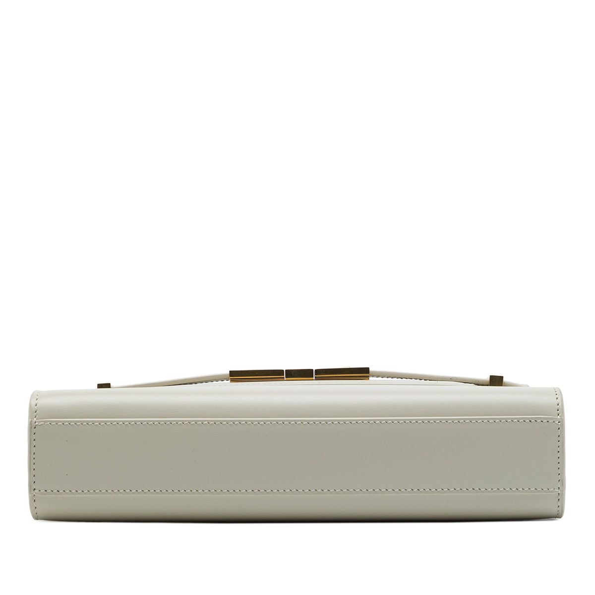 Saint Laurent Small Smooth Calfskin Manhattan Shoulder Bag — White