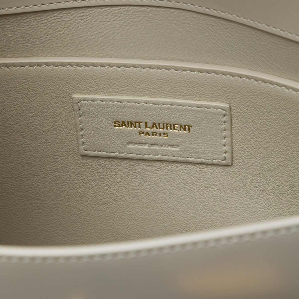 Saint Laurent Small Smooth Calfskin Manhattan Shoulder Bag — White