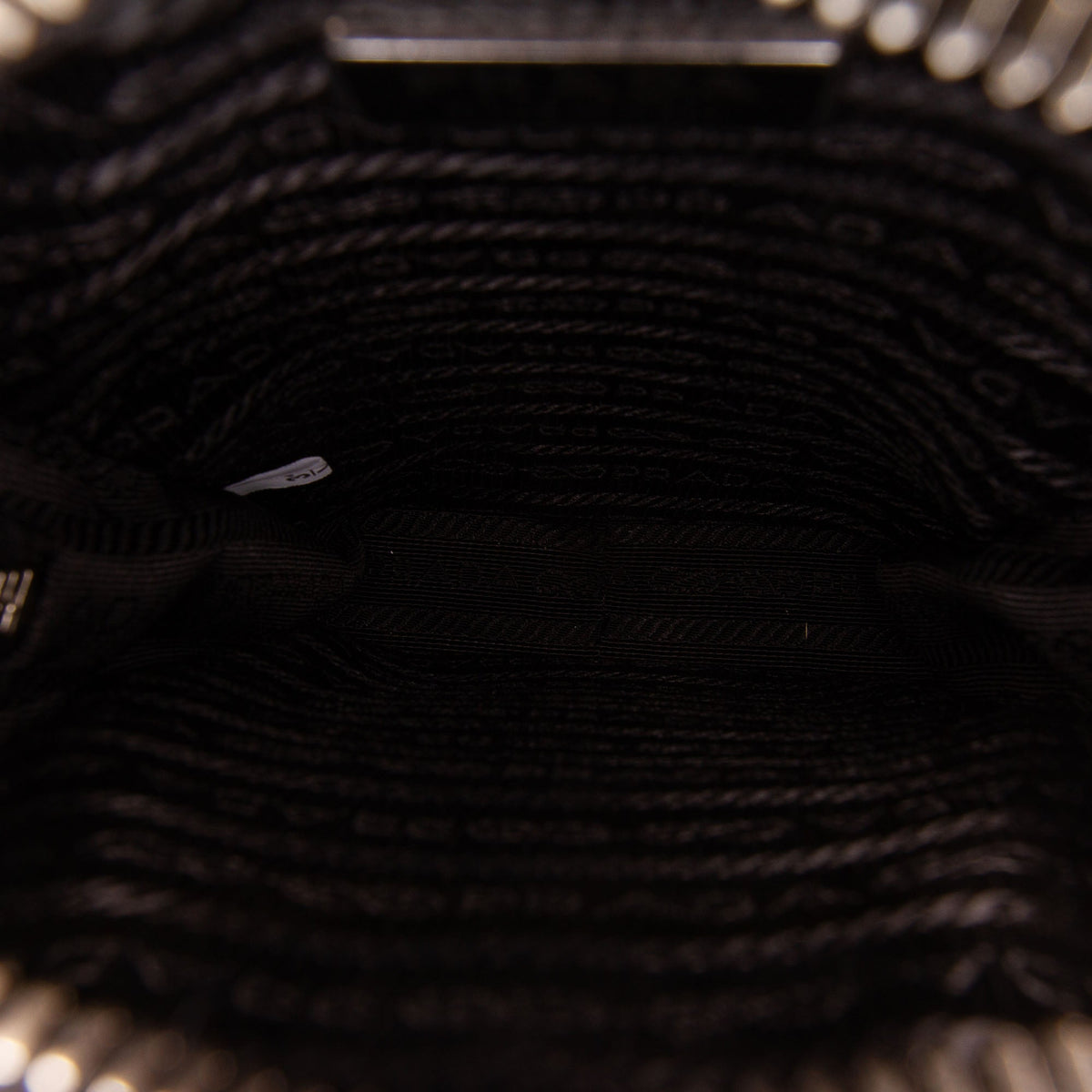 Prada Mini Brushed Leather Phone Pouch — Black