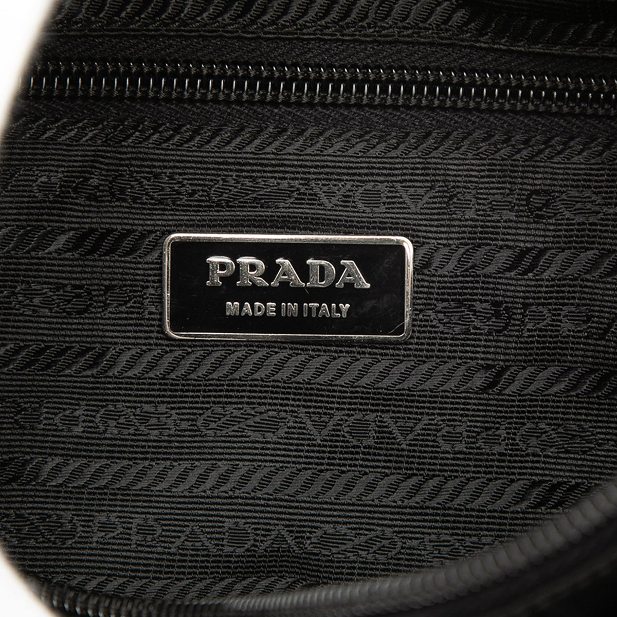 Prada Tessuto Canapa Logo Satchel — Black