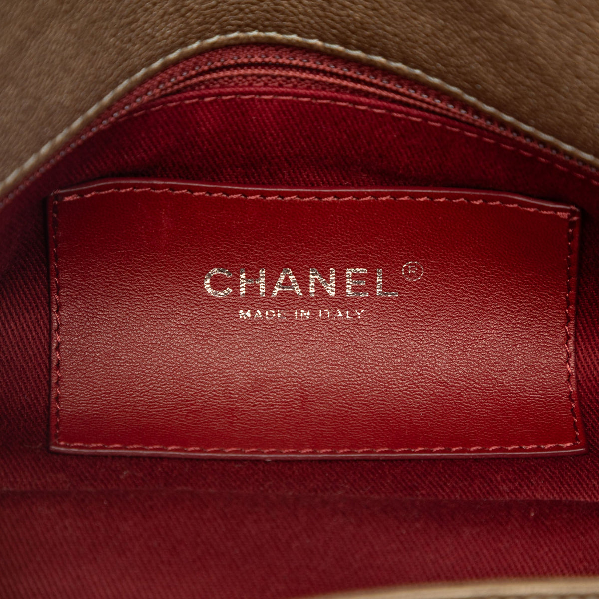 Chanel Medium Caviar Just Mademoiselle Bowling Bag — Brown