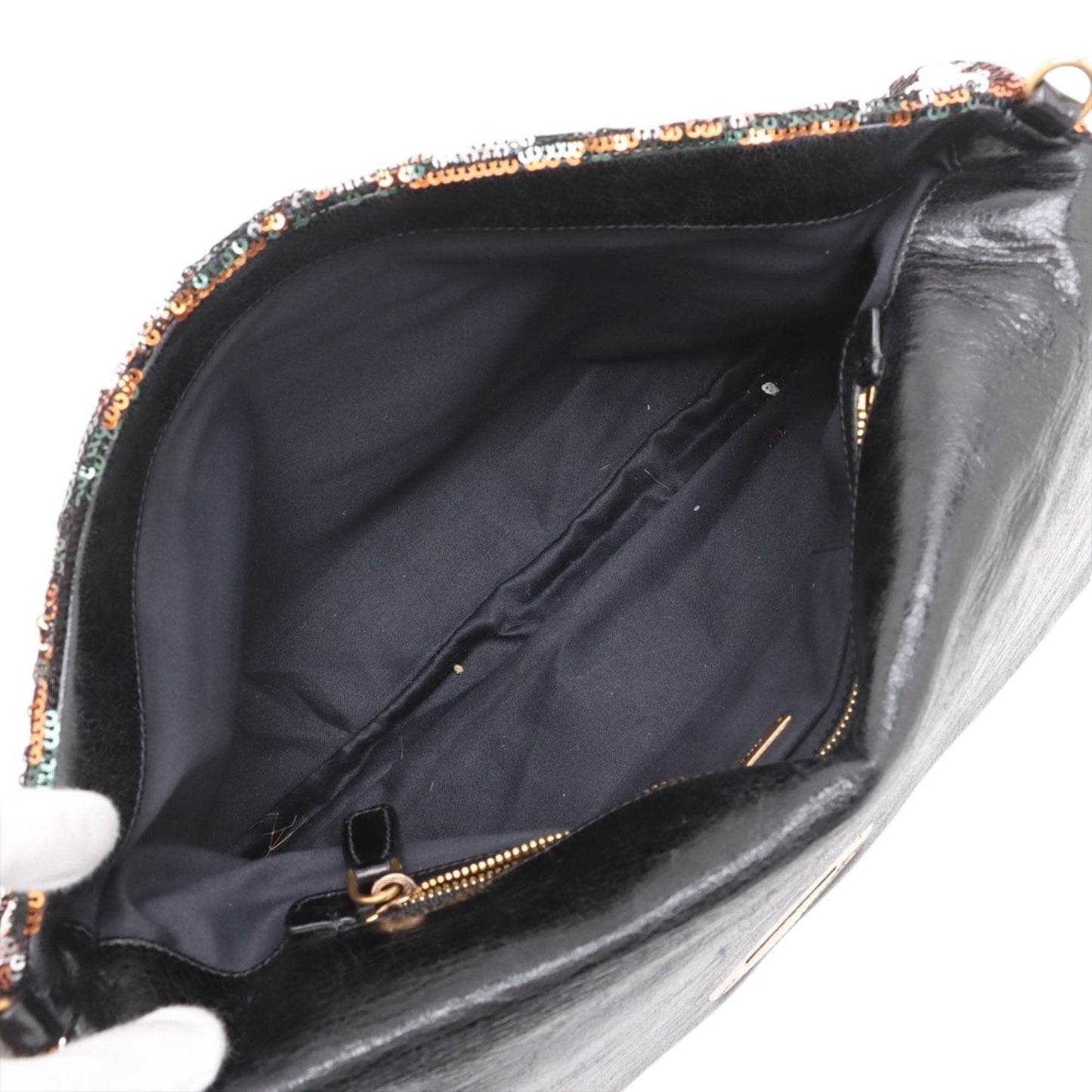 Miu Miu Leather Sequin Crossbody