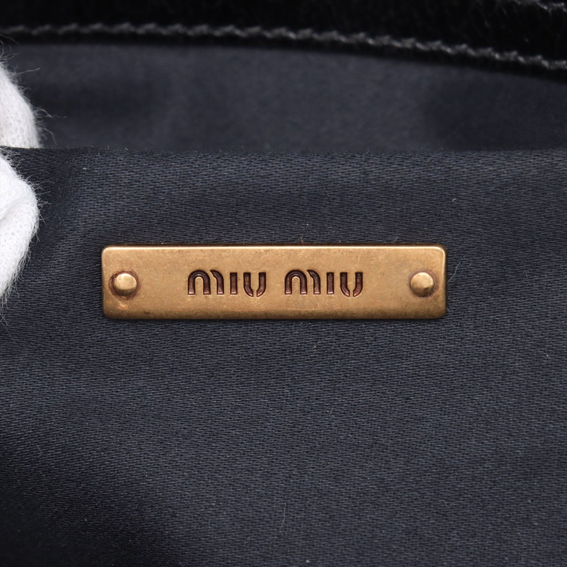 Miu Miu Leather Sequin Crossbody
