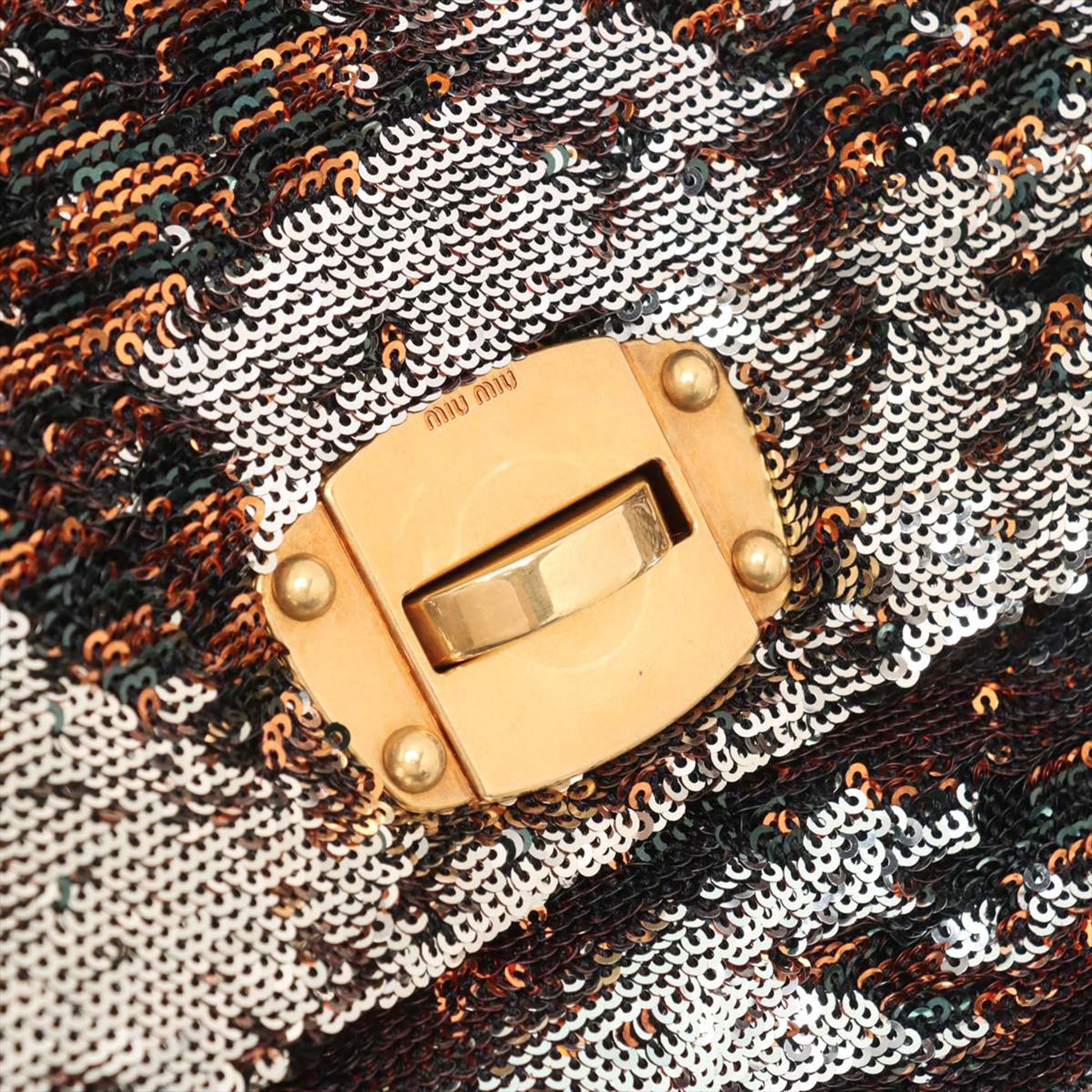 Miu Miu Leather Sequin Crossbody